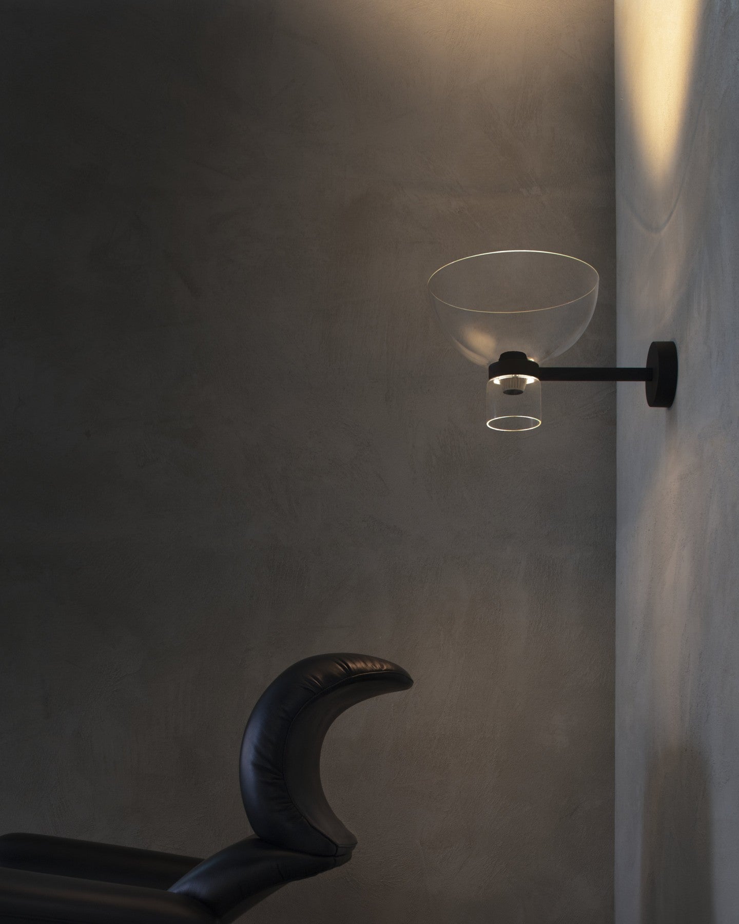 Wandlamp NOCTURNE BOWL zilver