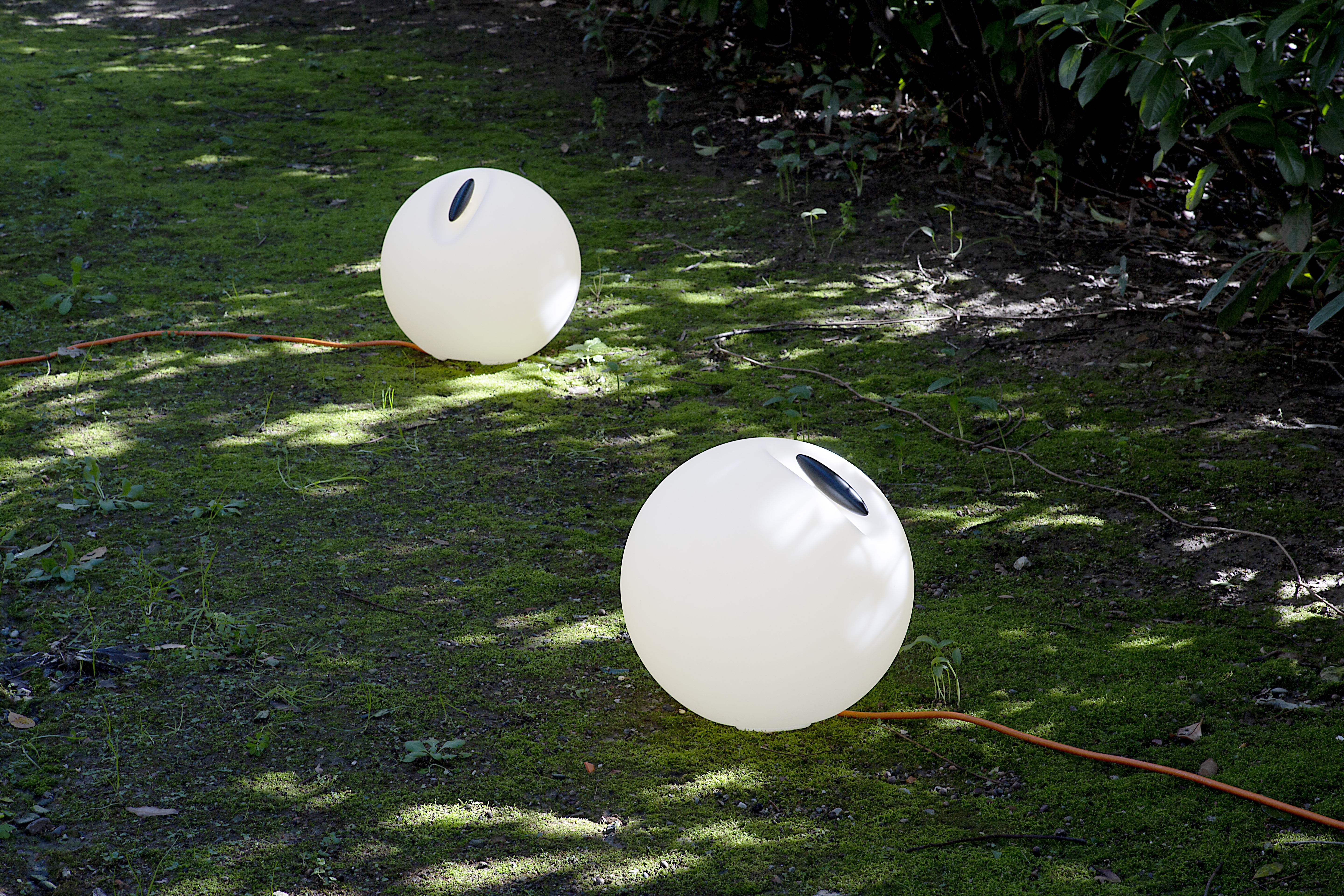 Buiten vloerlamp BOWL wit