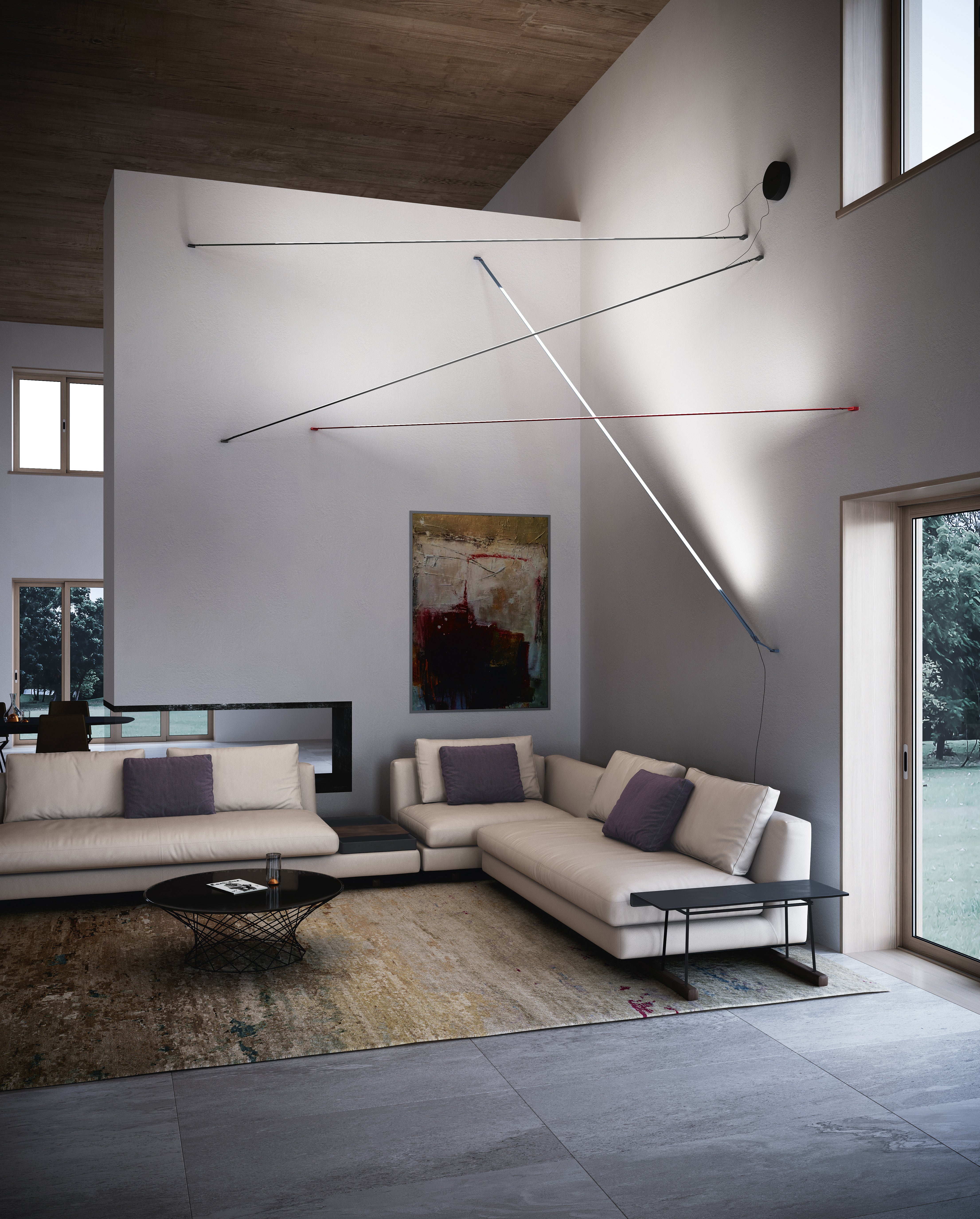 Vloerlamp ELASTICA zwart