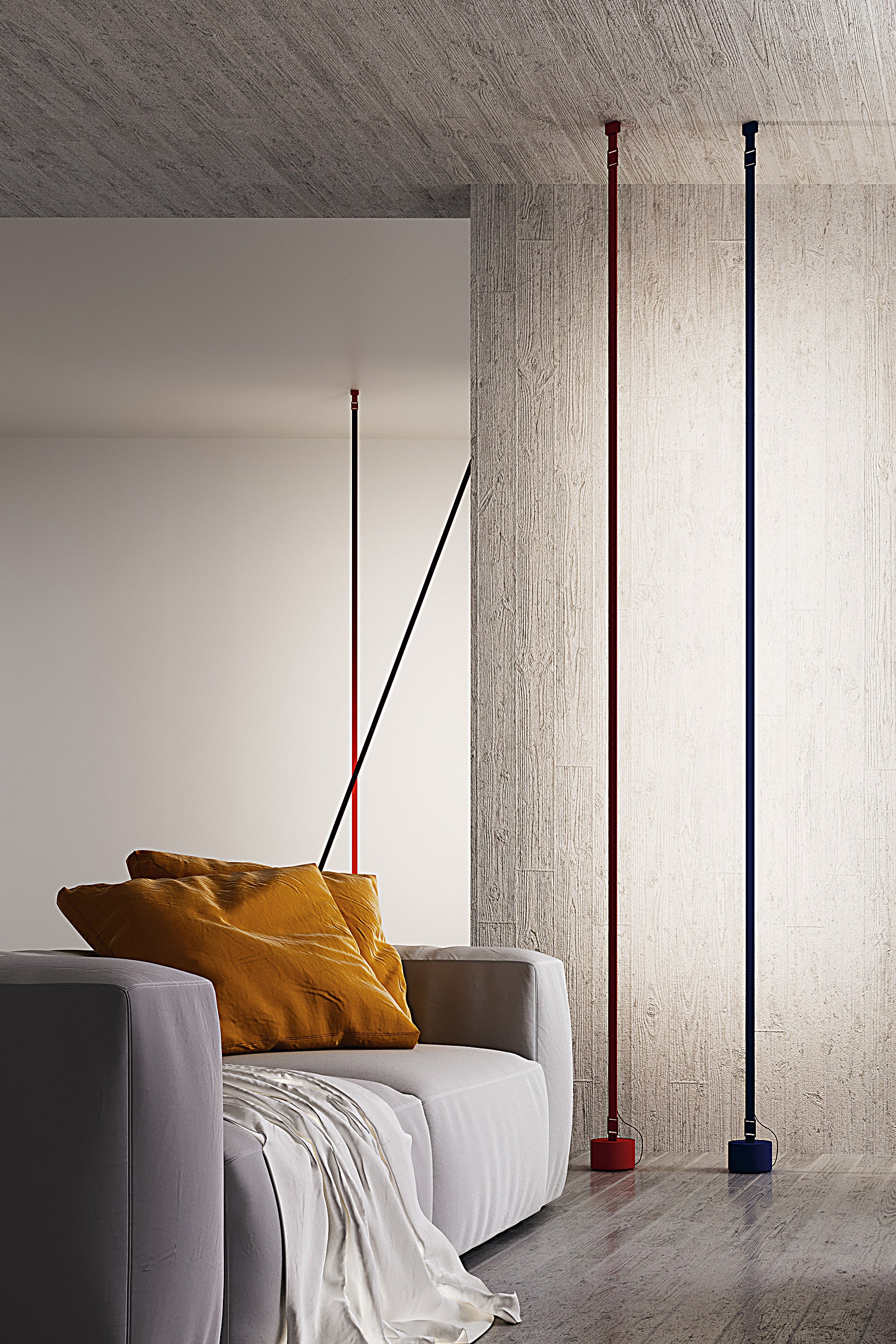 Vloerlamp ELASTICA zwart