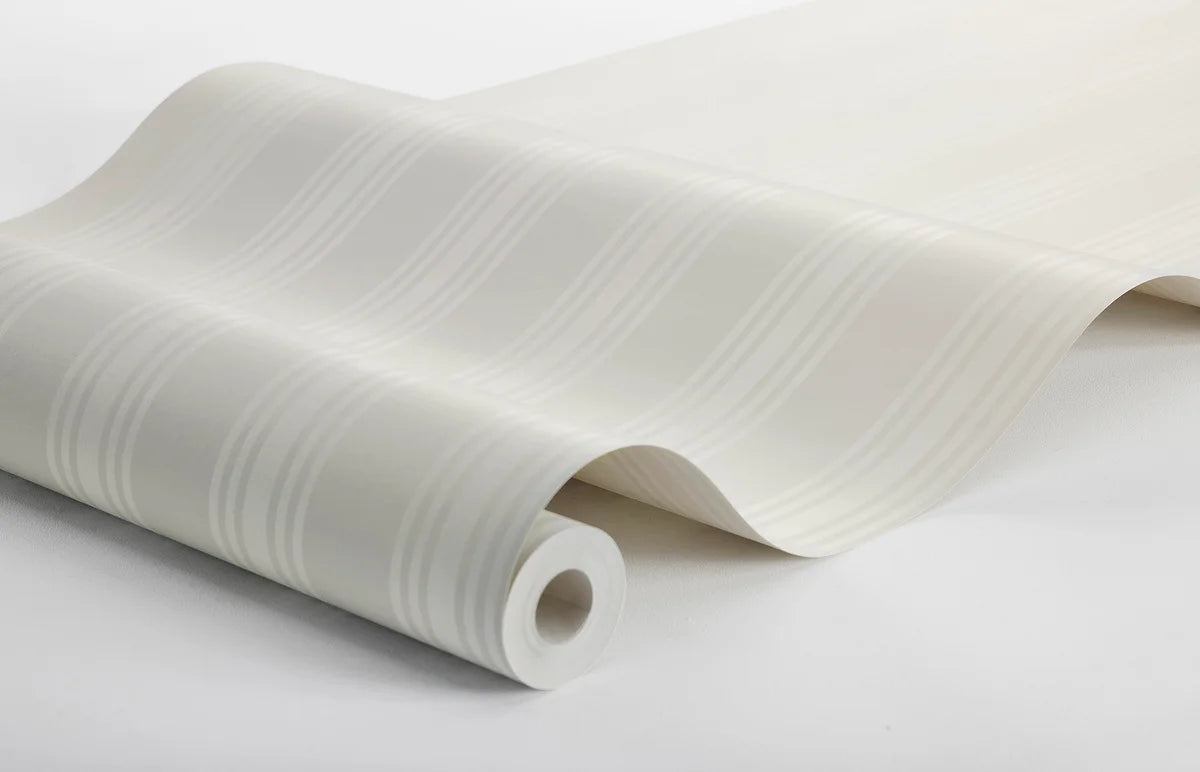 Gestreepte behang GUNNEBO lichtroze met wit