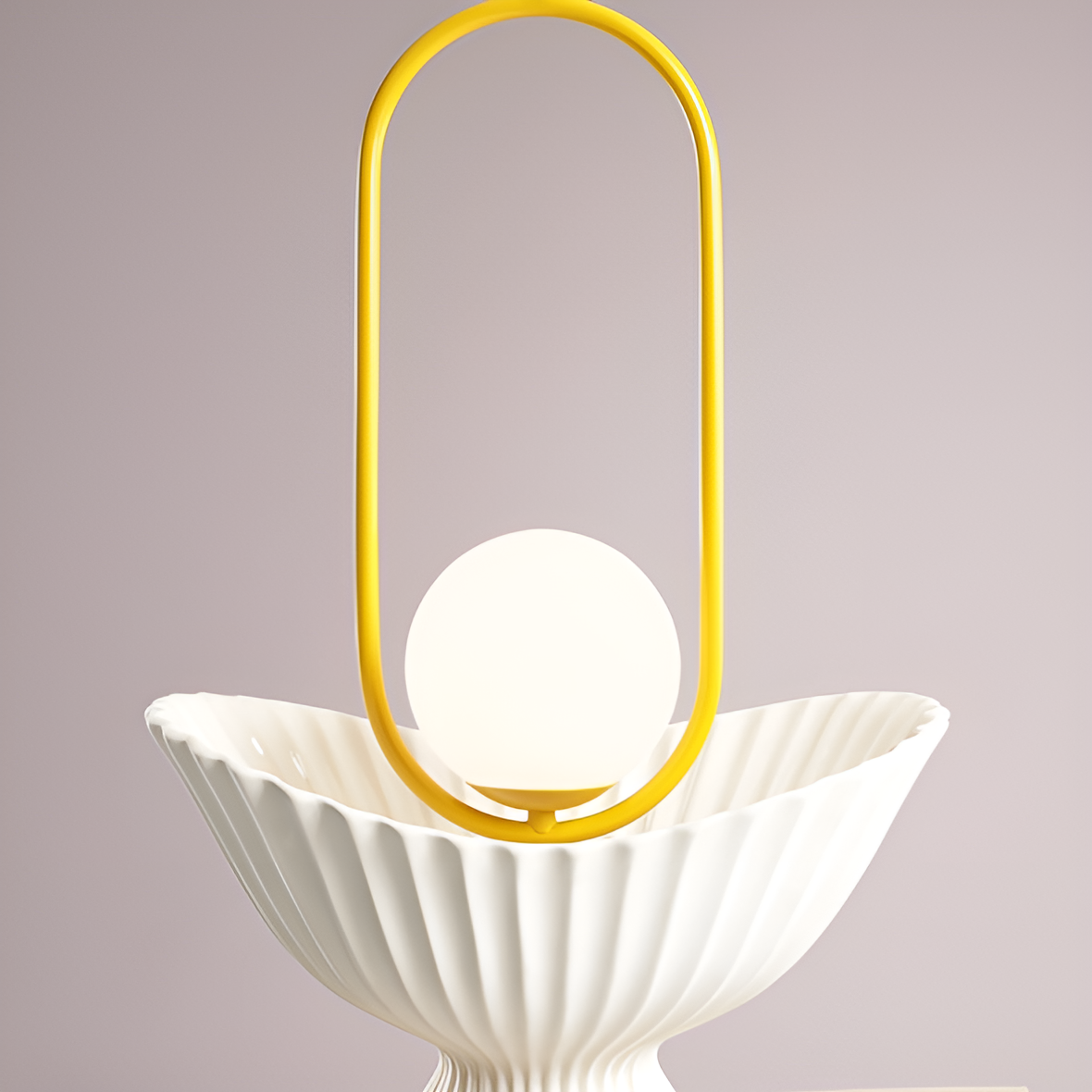 Hanging lamp Riva mustard