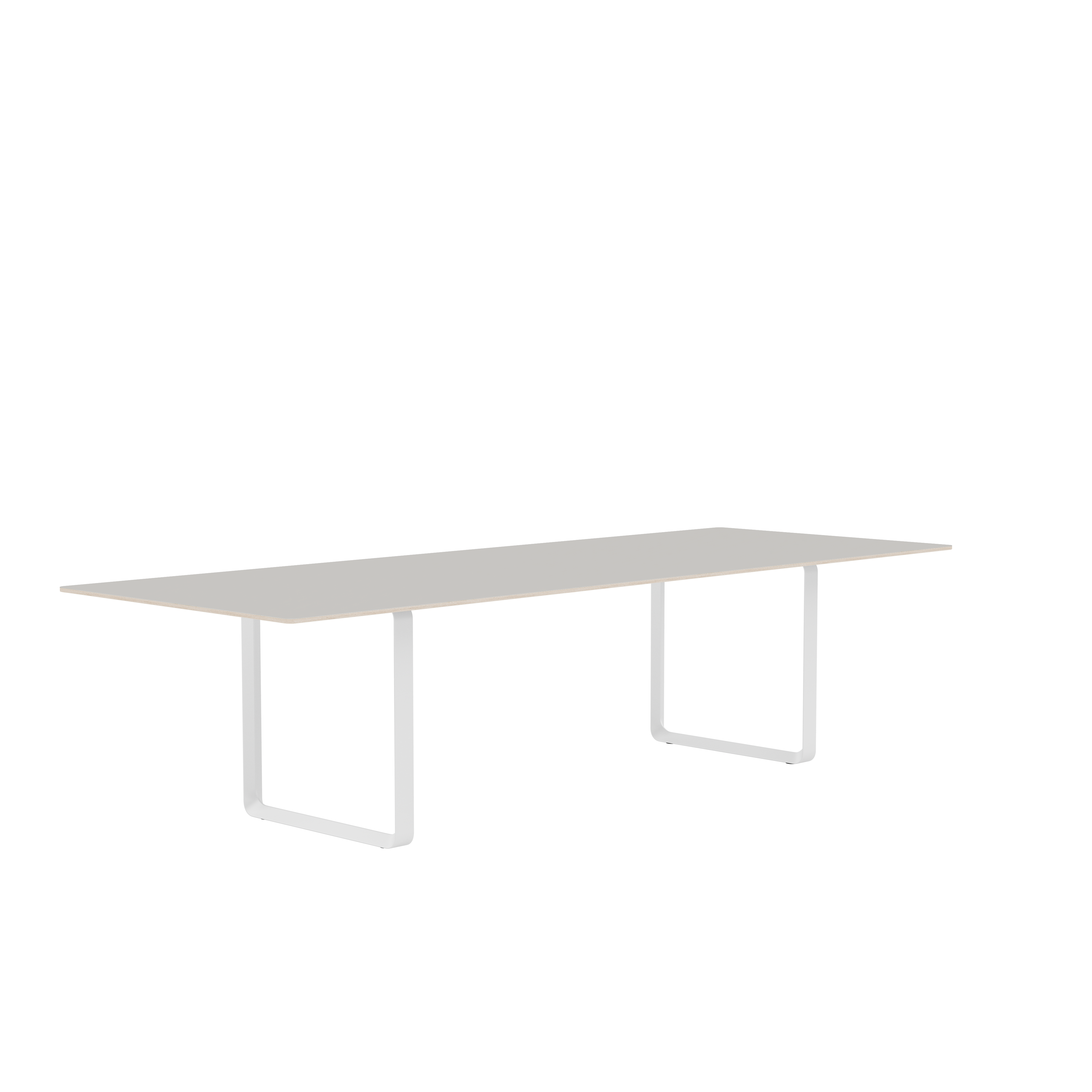 Tafel 70/70 grijs met witte basis