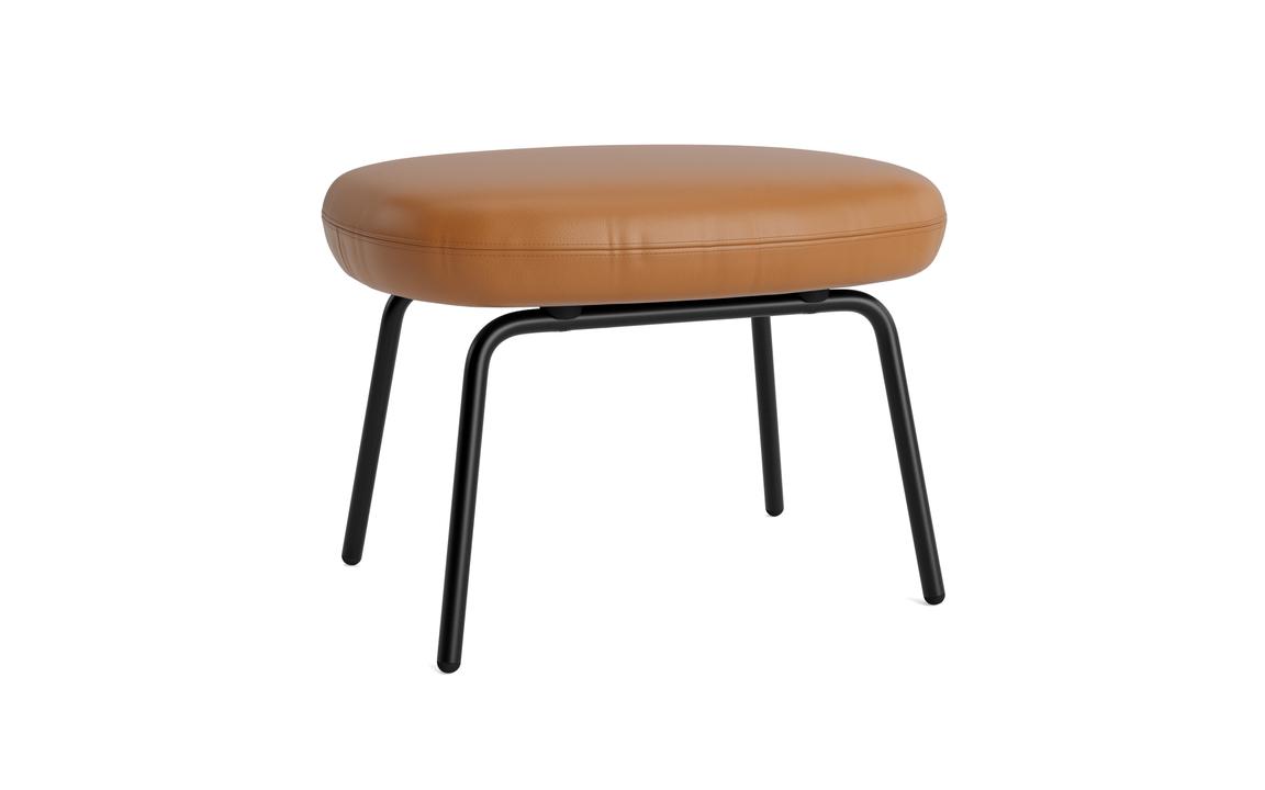 Schwarze Basis der gepolsterten Fußstütze