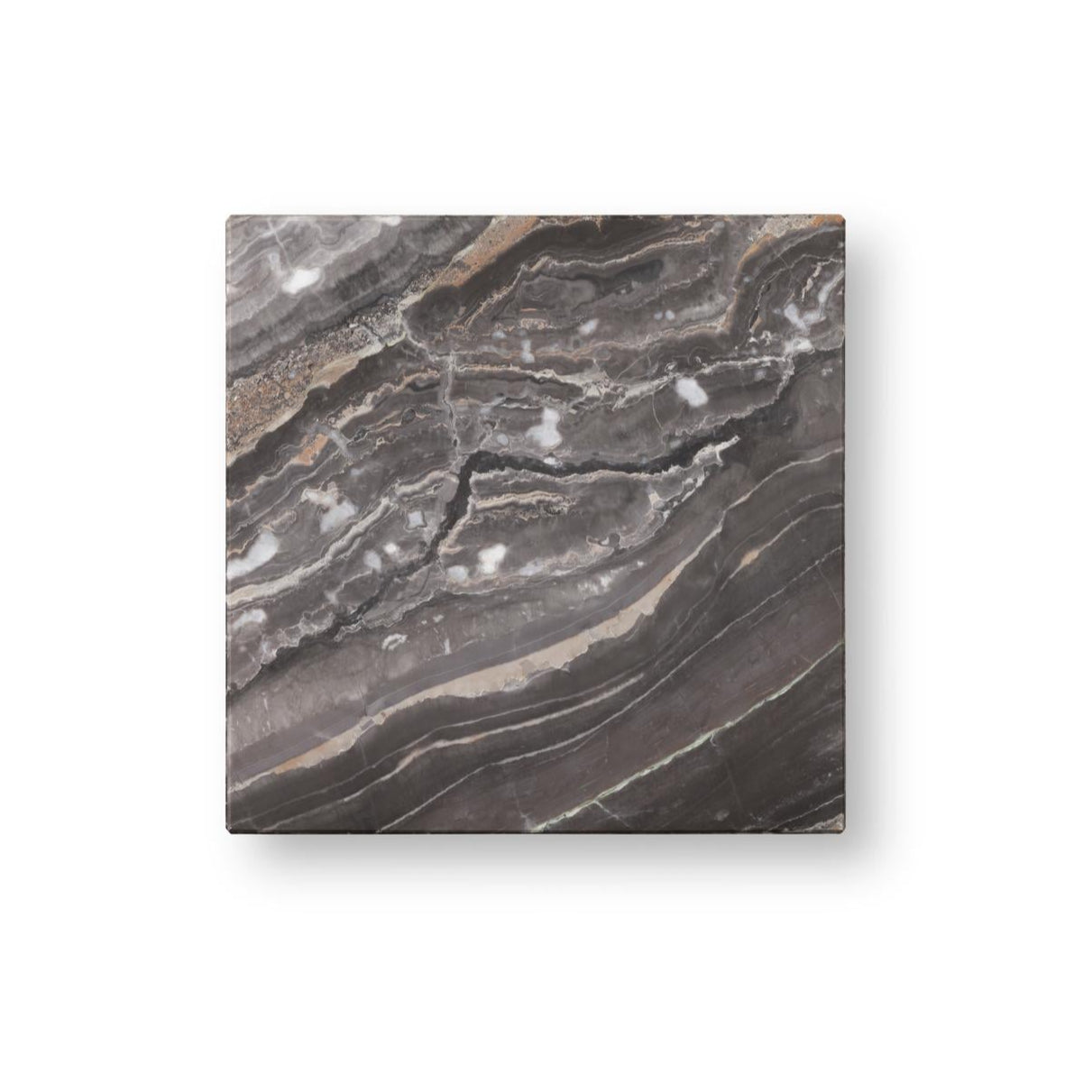 Beistelltisch PLINTH grauer Marmor