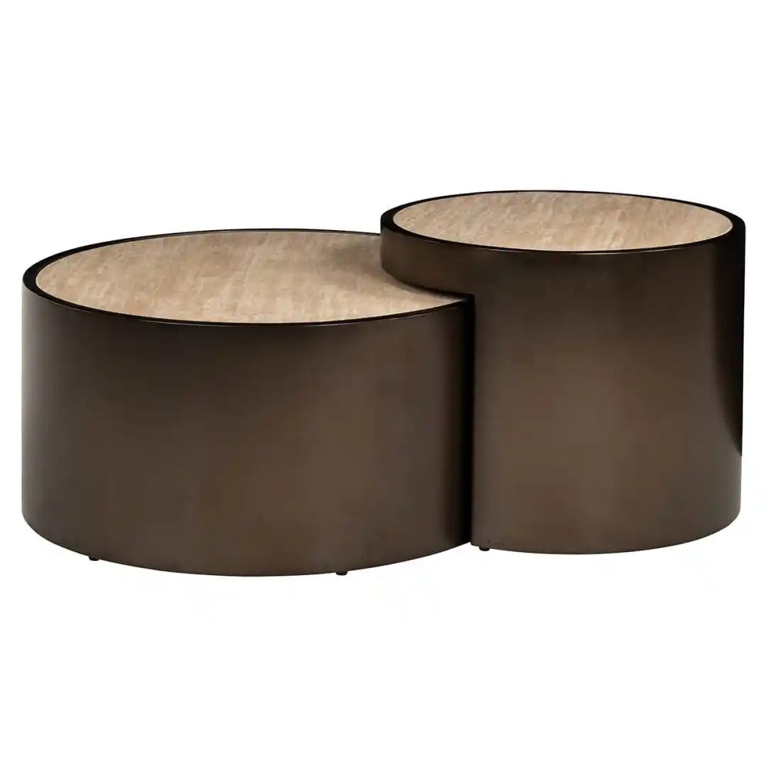RONSON Brown Coffee Table Set