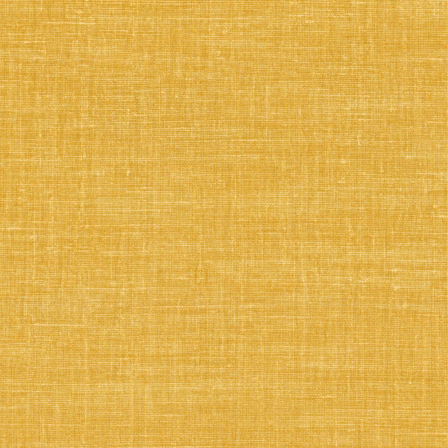 Structuurtapijt dat linnen doek imiteert SHINOK - CURRY gele curry