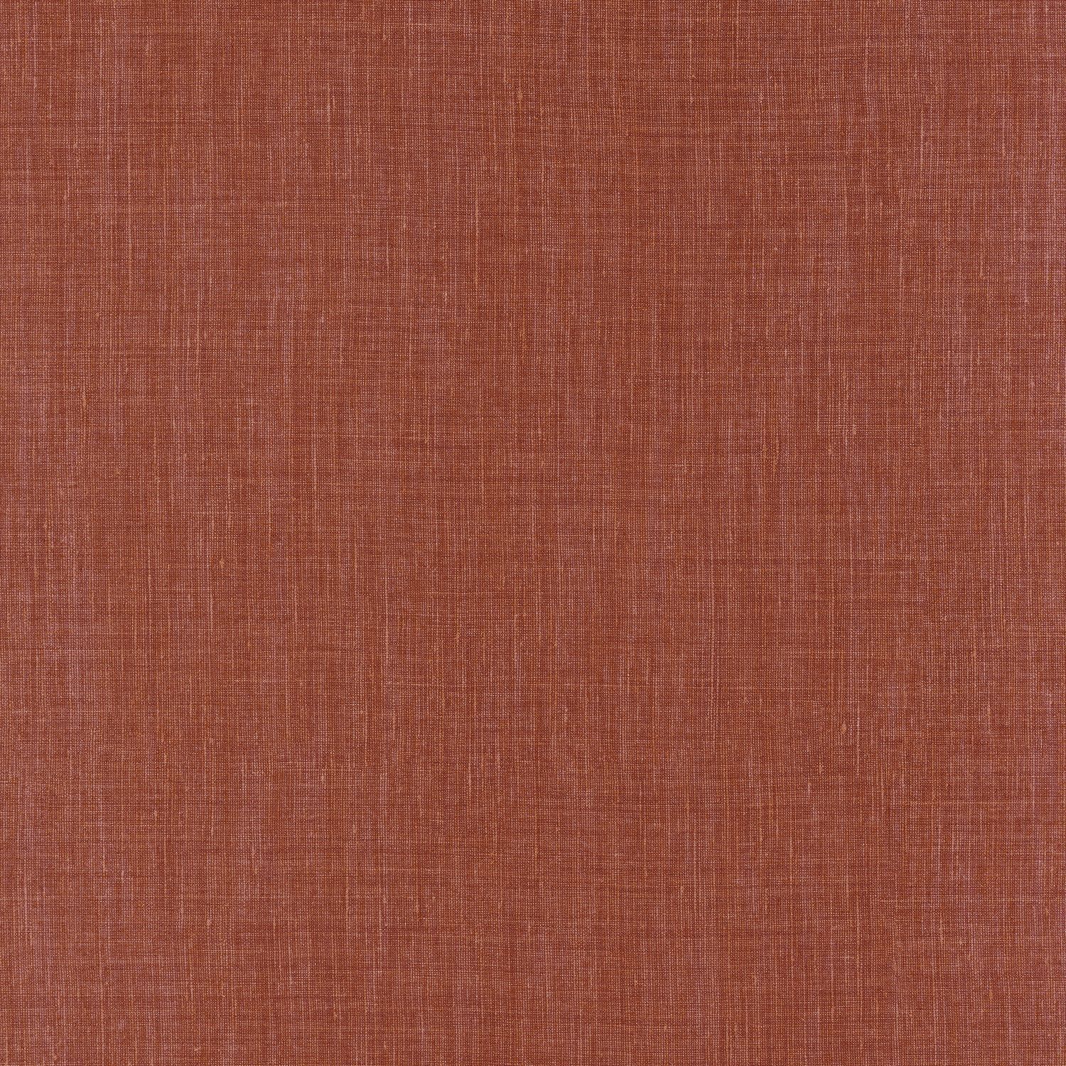 Structural wallpaper resembling linen canvas SHINOK - TERRACOTTA terracotta