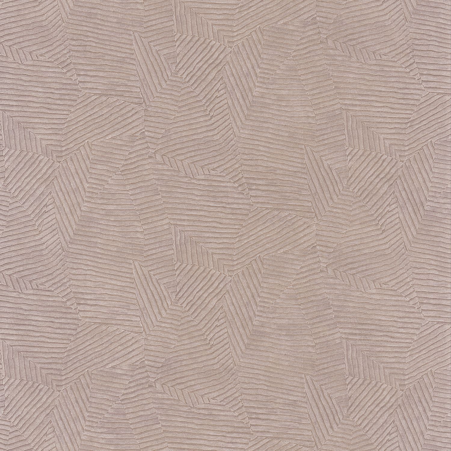 Structural wallpaper imitating bamboo leaves SOROA - ACIER beige