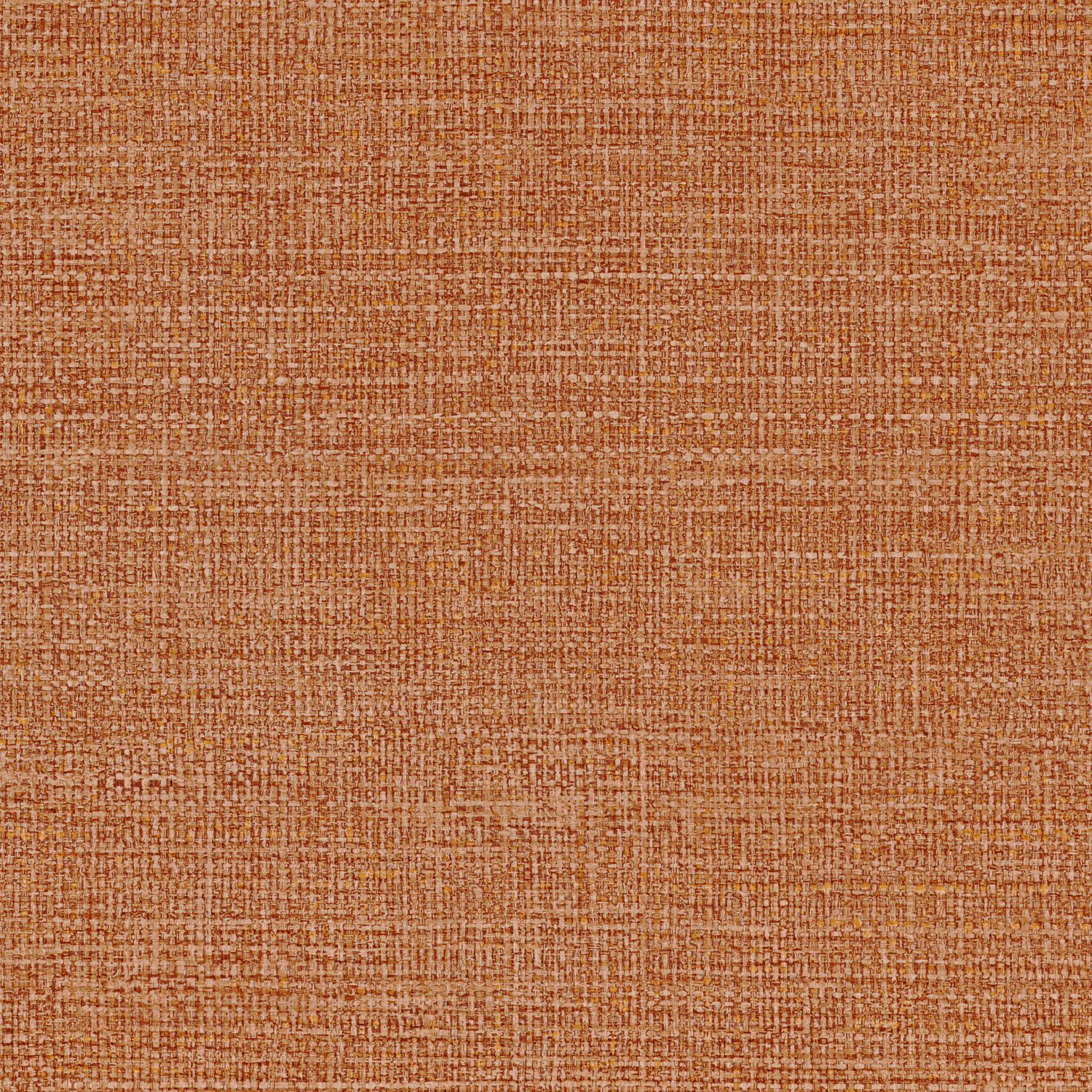 Textured wallpaper resembling canvas CARIOCA - ORANGE BRÛLÉ orange-brown