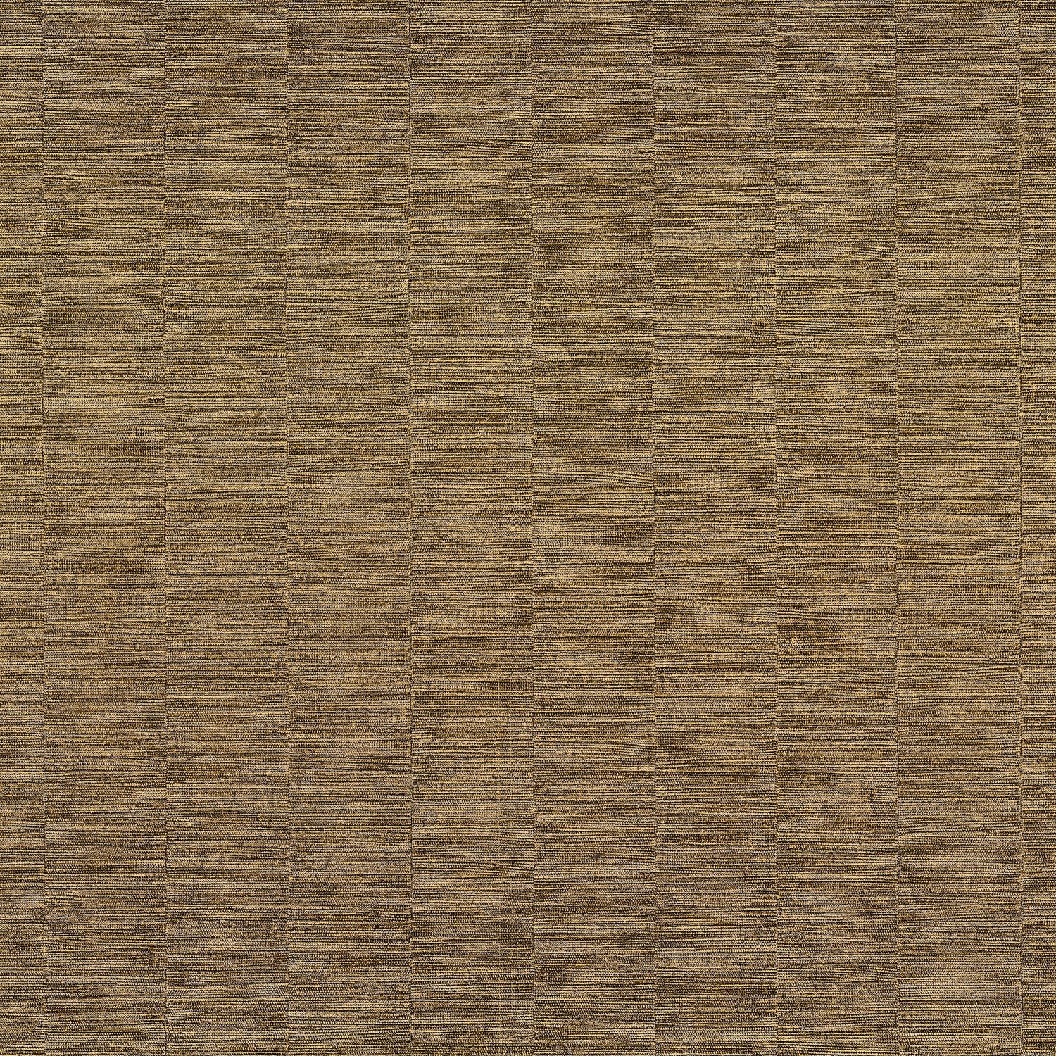 Structuurbehang metallic gestreept SCANDIUM - NOIR/DORE goud met zwart