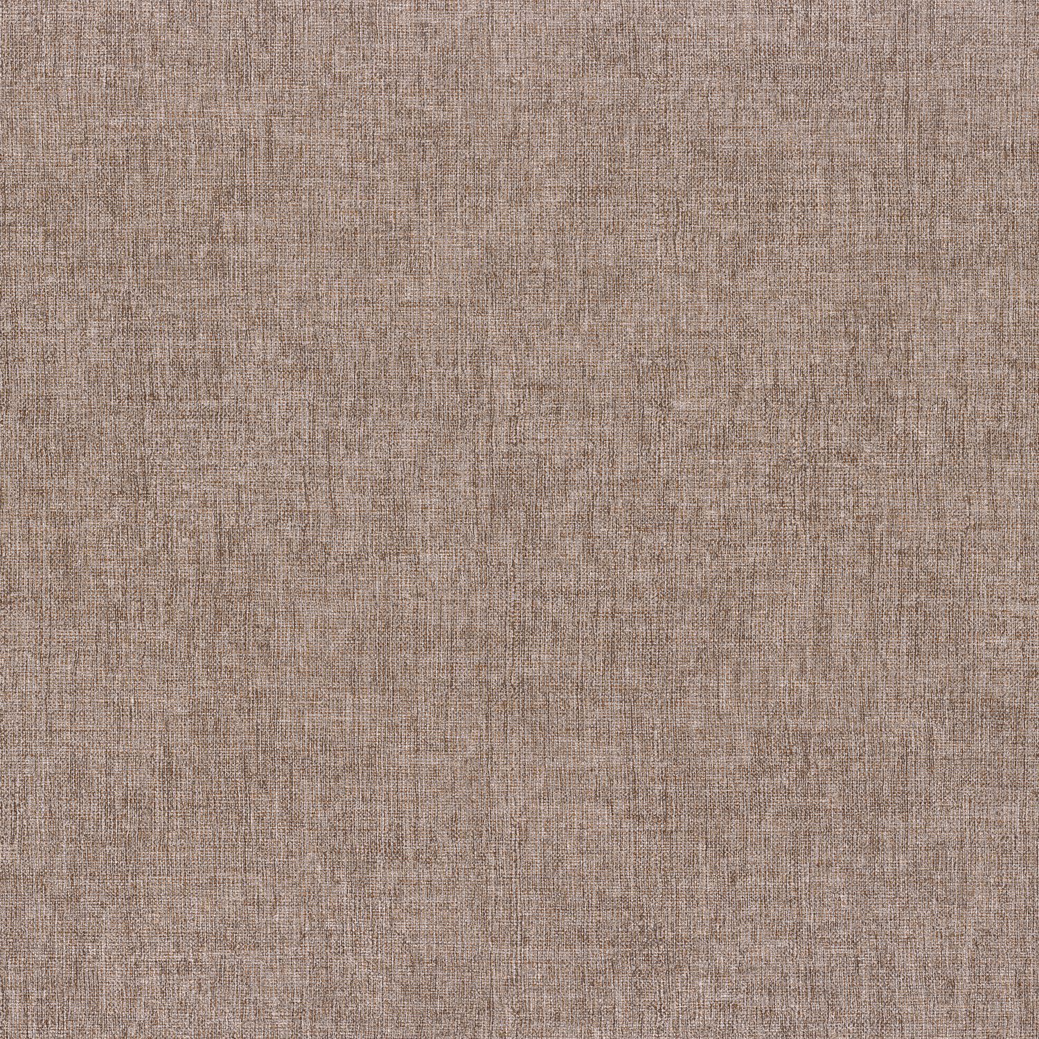 DIOLA Textured Wallpaper Imitating Canvas - ROUILLE Muted Brown