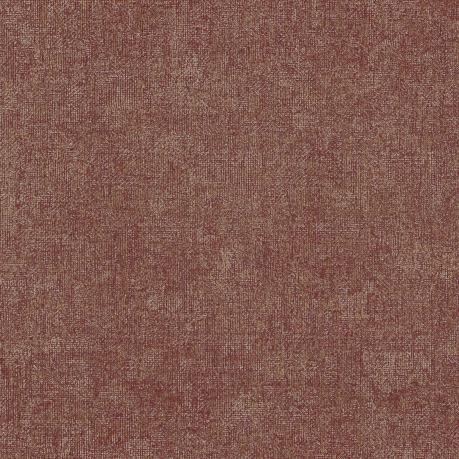 Structural wallpaper imitating linen TENERE - TERRACOTTA terracotta