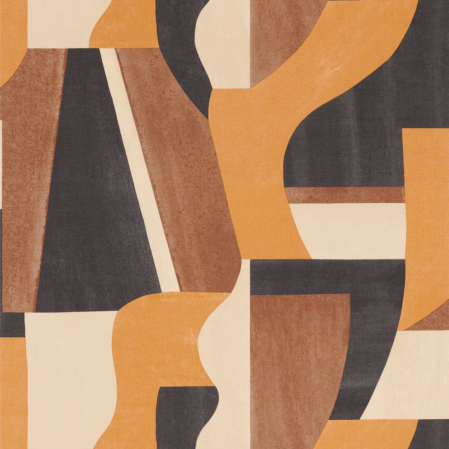 Structural wallpaper with geometric pattern GINO - COGNAC