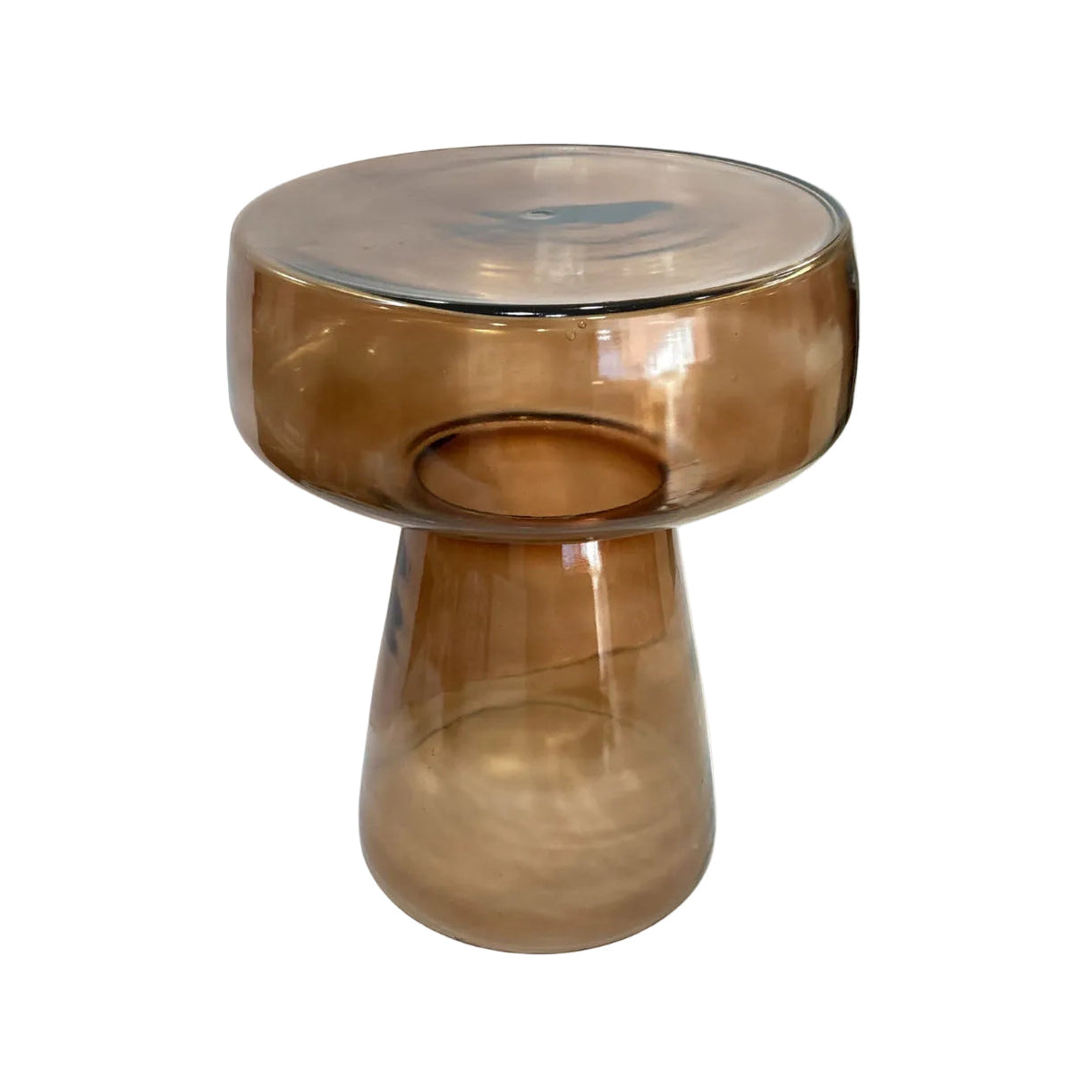 Beistelltisch ISA braunes Glas