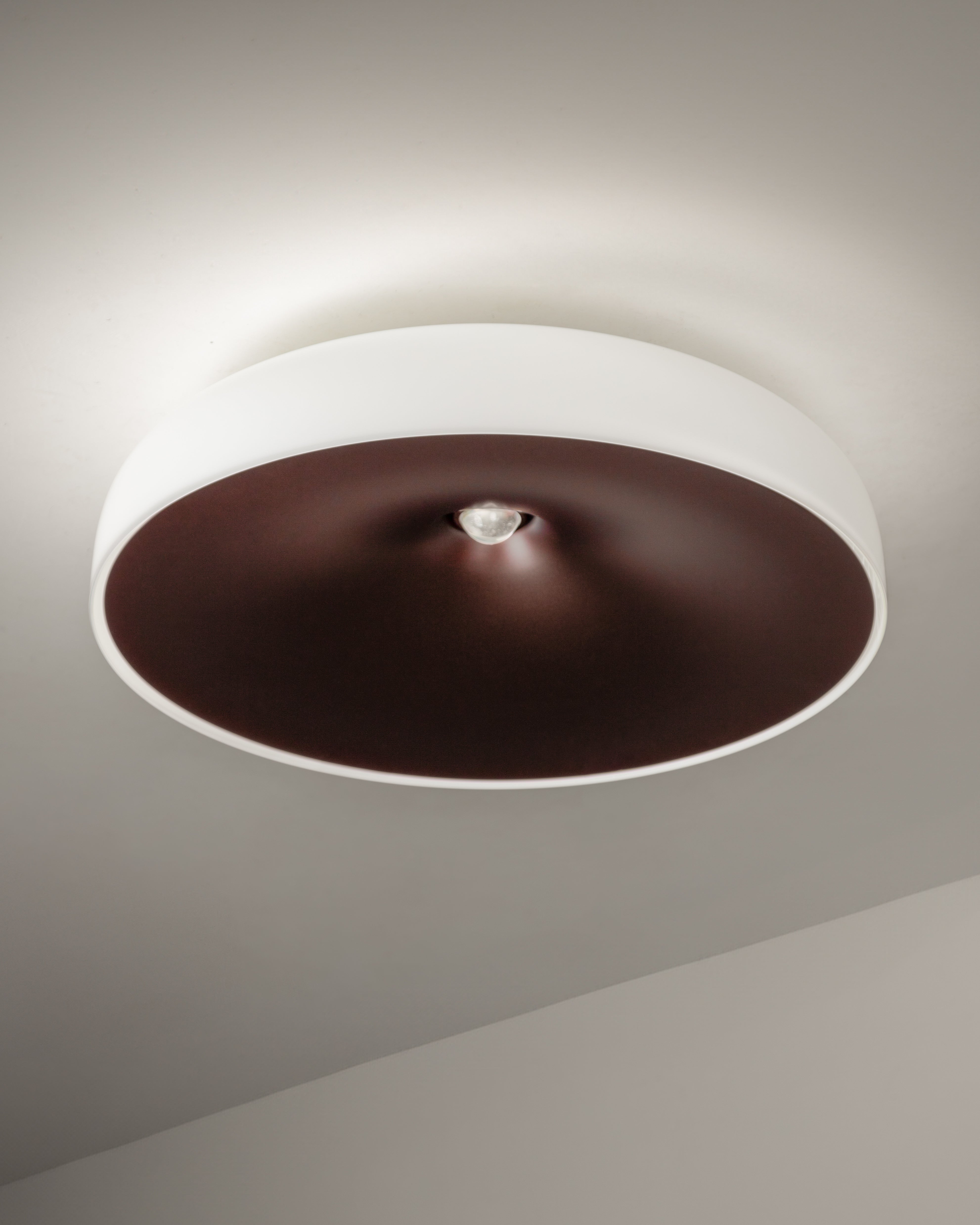 Plafondlamp CHET-B gesmeed grijs met wit