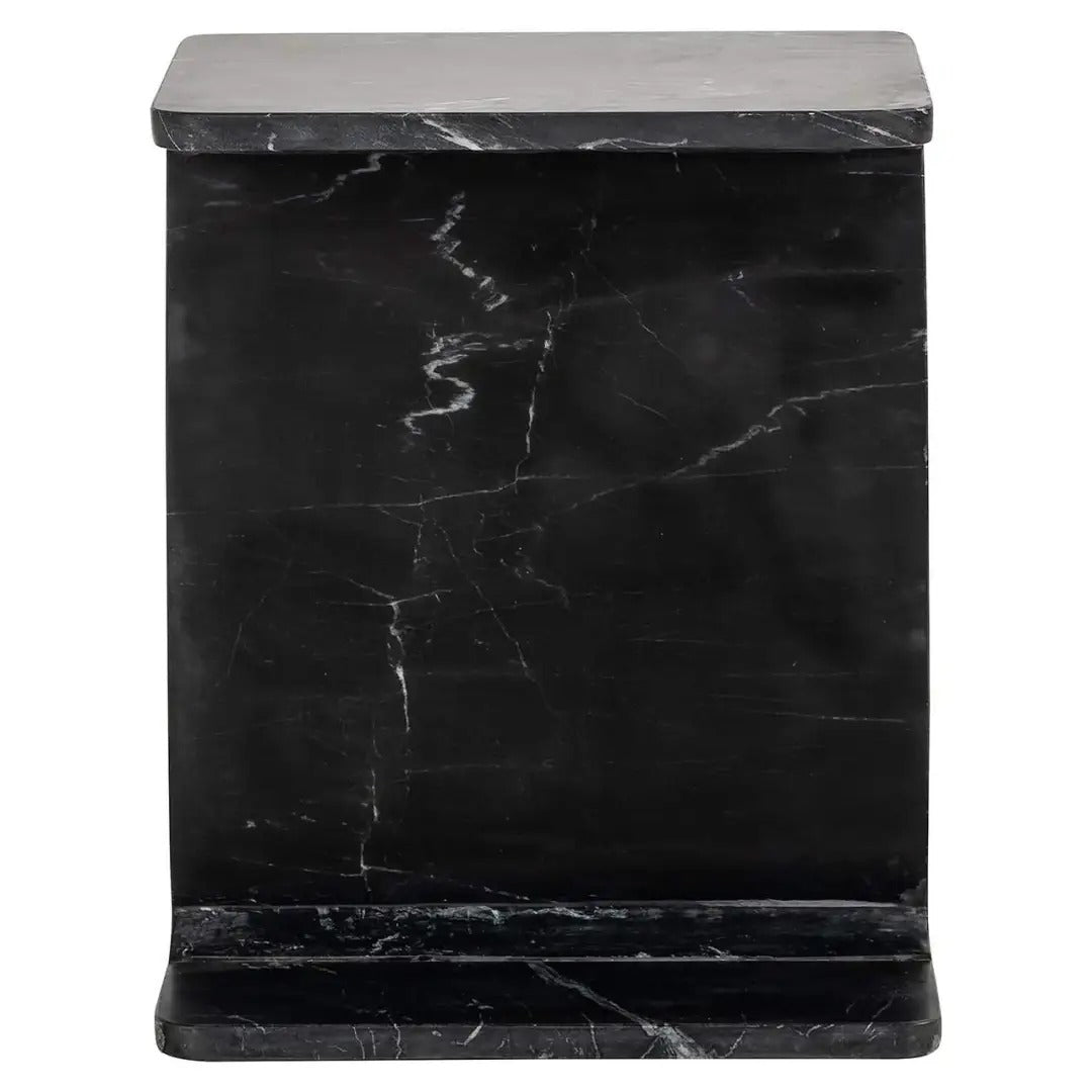 BENSON side table black marble