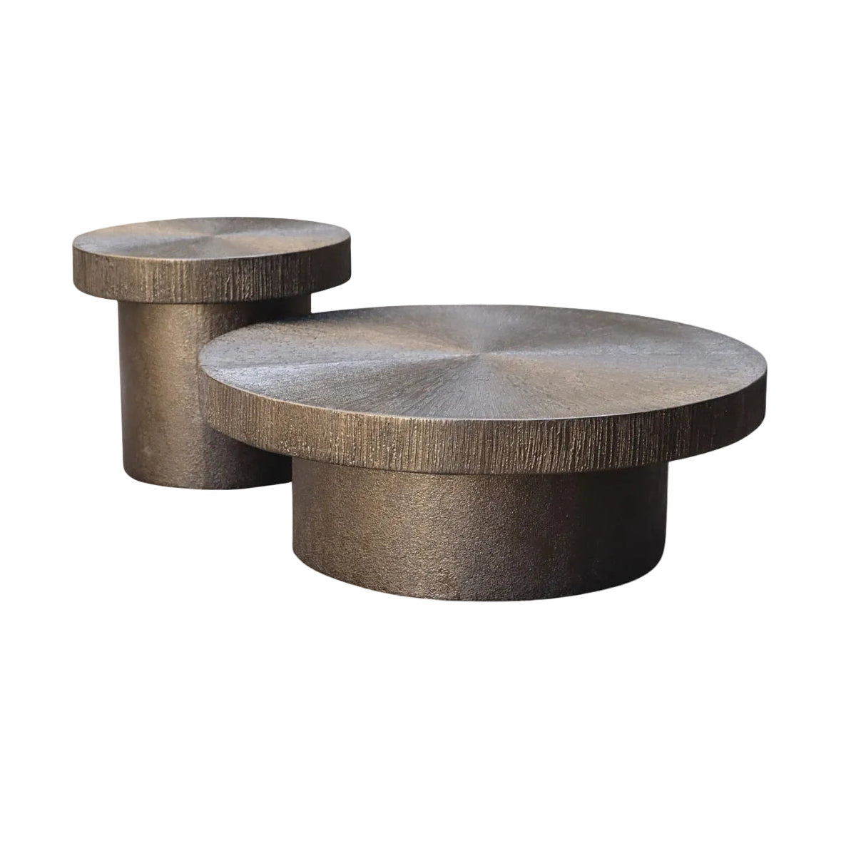 LINDO Coffee Table Set Antique Gold