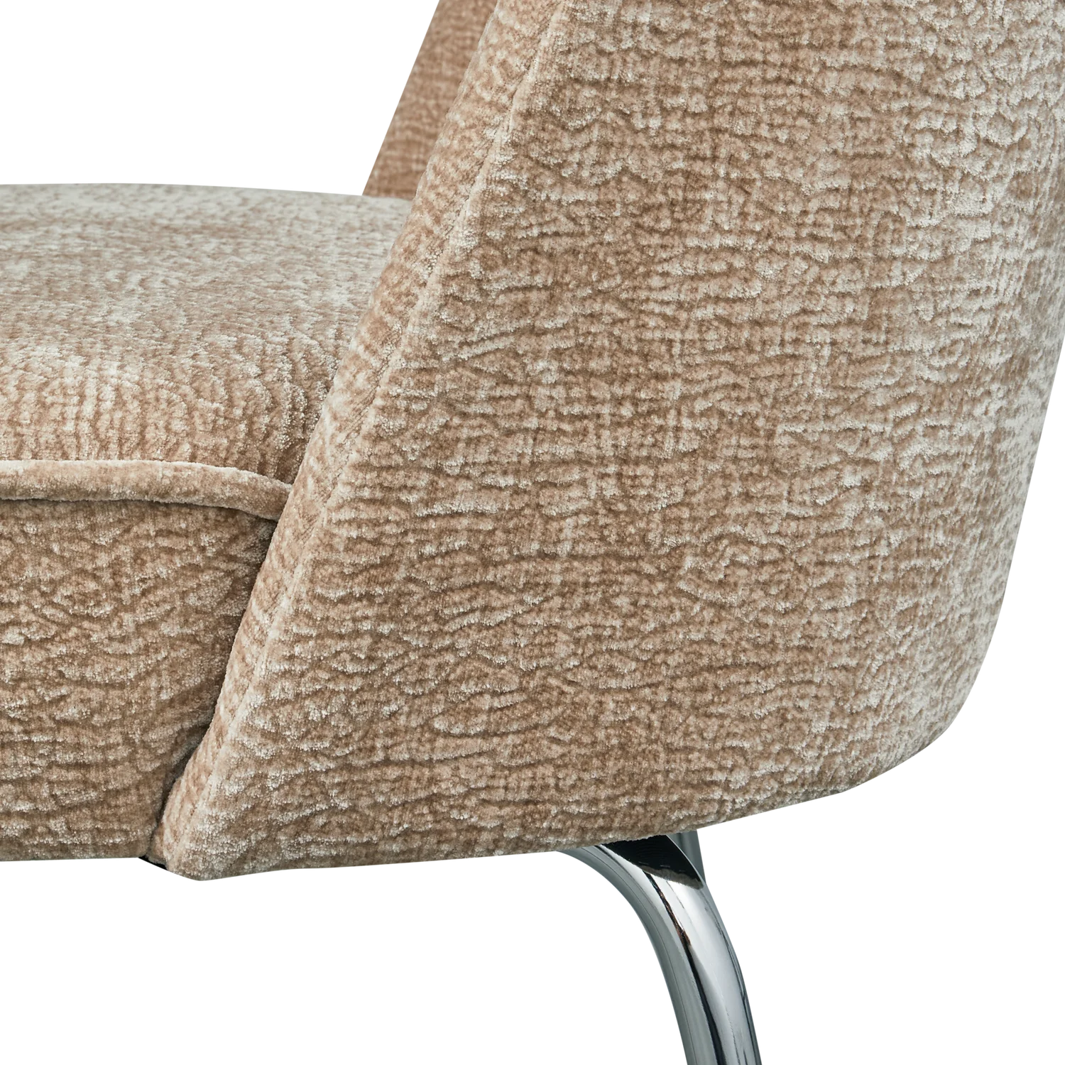 Vogue 3d Sandy Chair Szenil mit einer Chrombasis