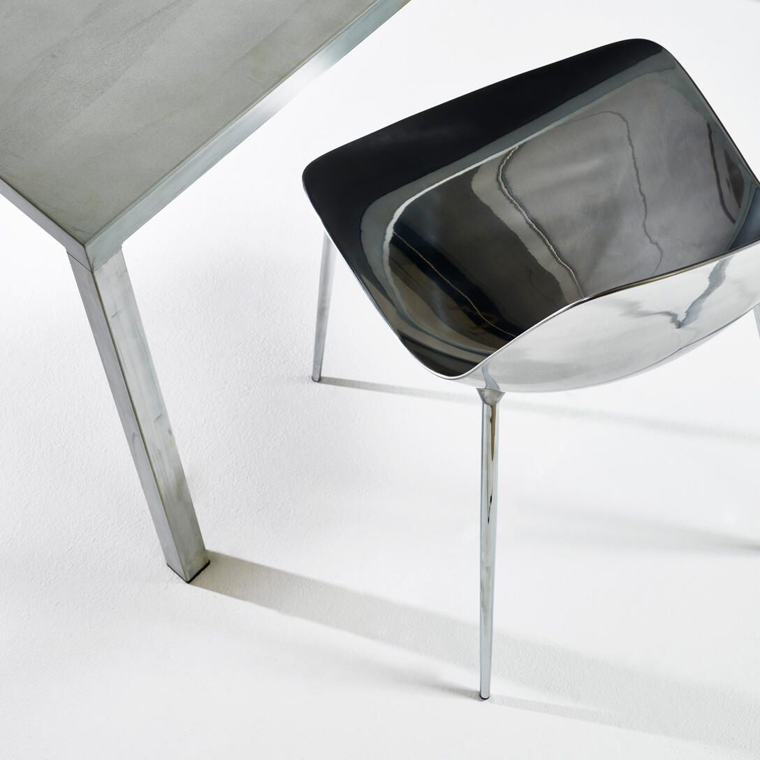 MAMMAMIA Chair polished aluminum