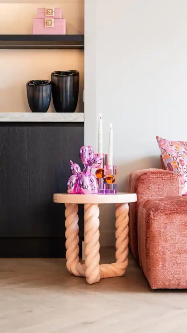 Roze ROSLY bijzettafel