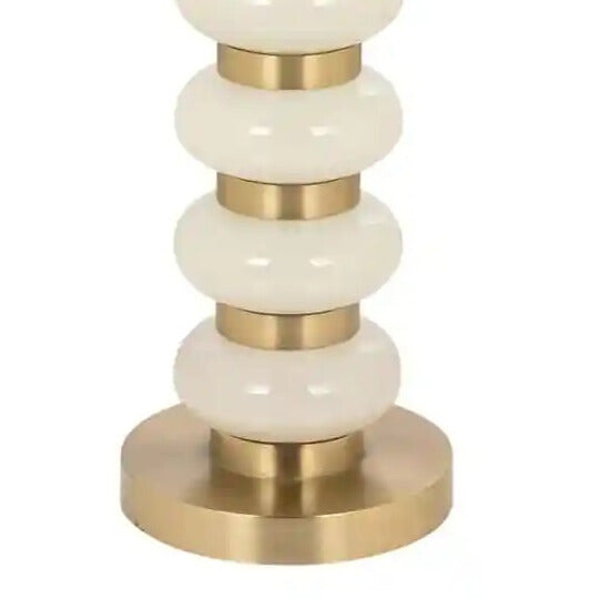 Zijtafel BARBARA wit met goud