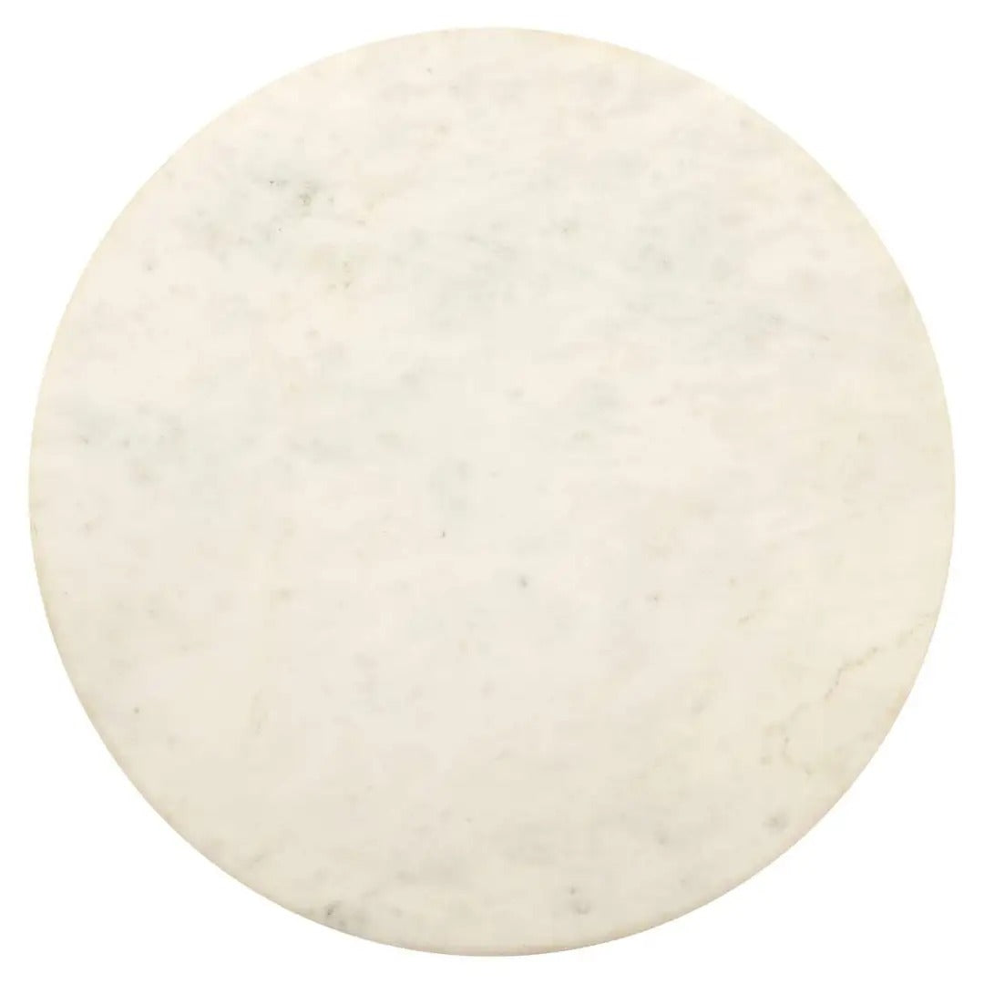 Zijtafel BARBARA wit met goud