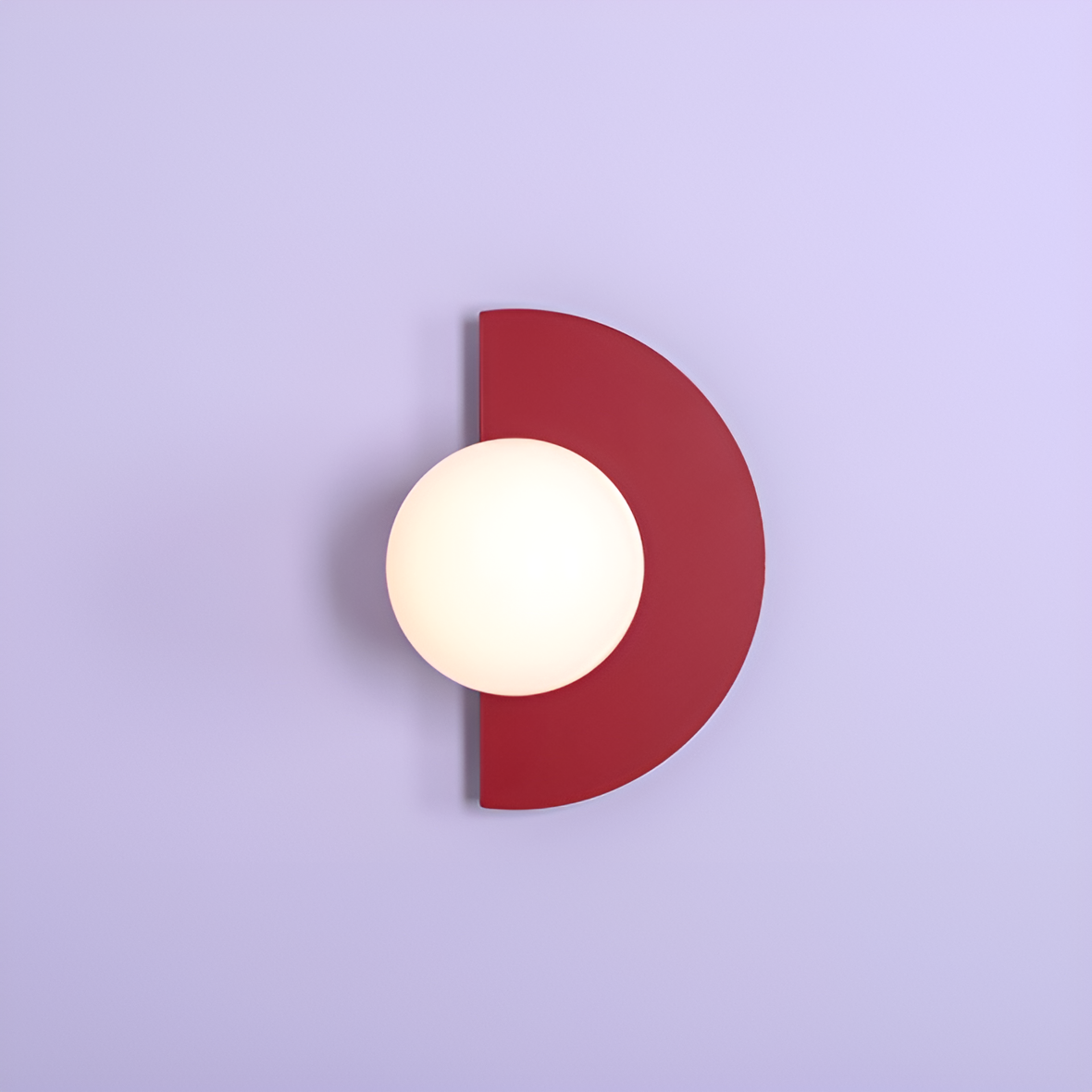 LOOP burgunderfarbene Wandleuchte