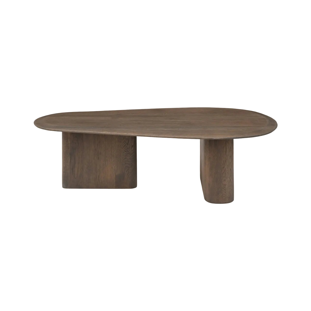 Set van salontafels CASTELLO bruin met marmeren blad