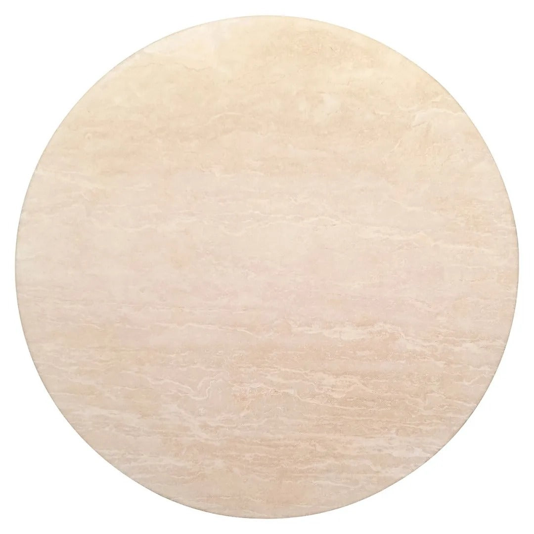 RENAISSANCE round table beige travertine