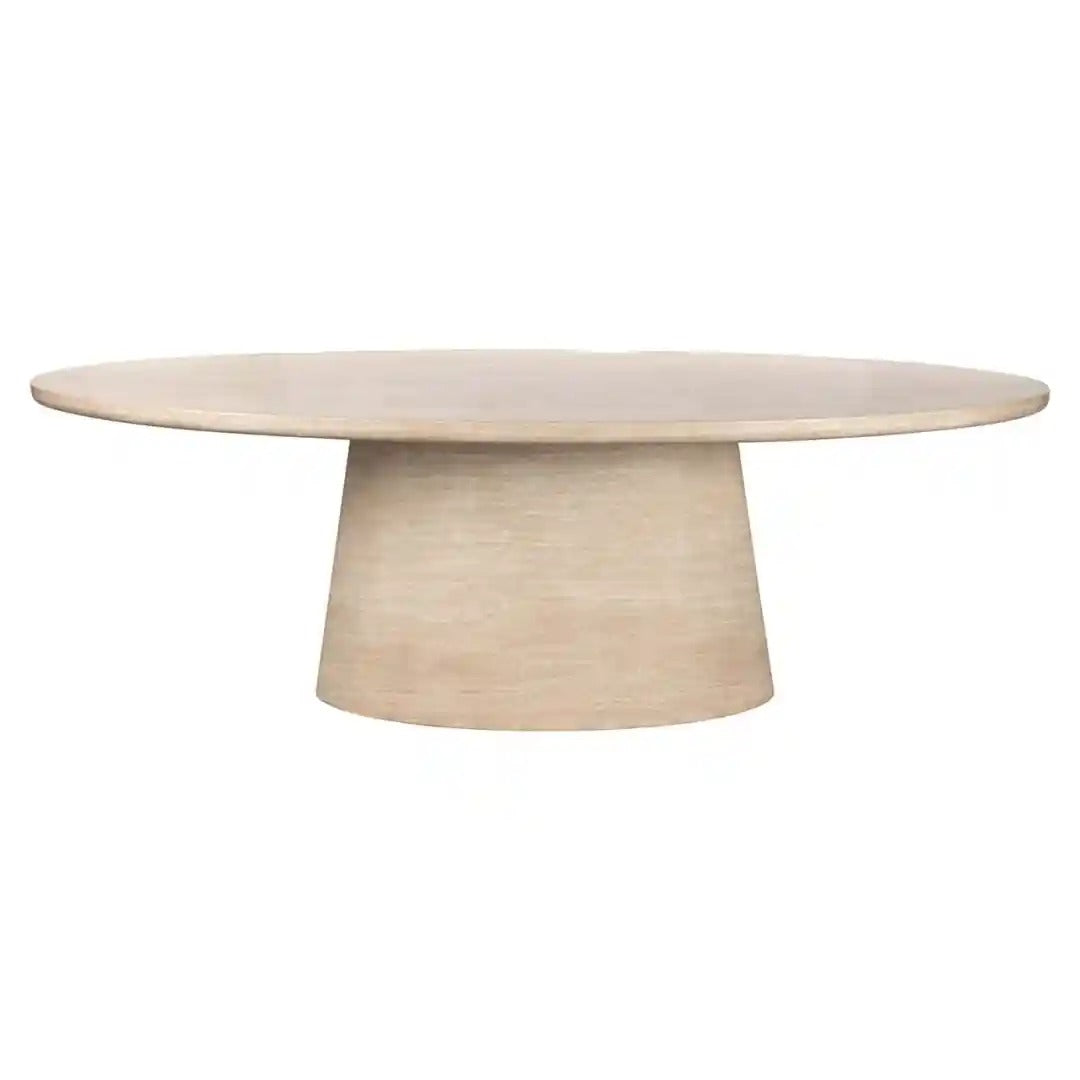 Ovale tafel FICTUS beige