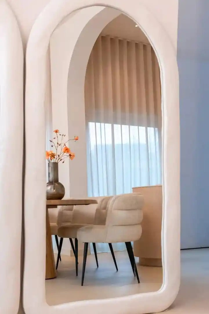 Ovale tafel FICTUS beige