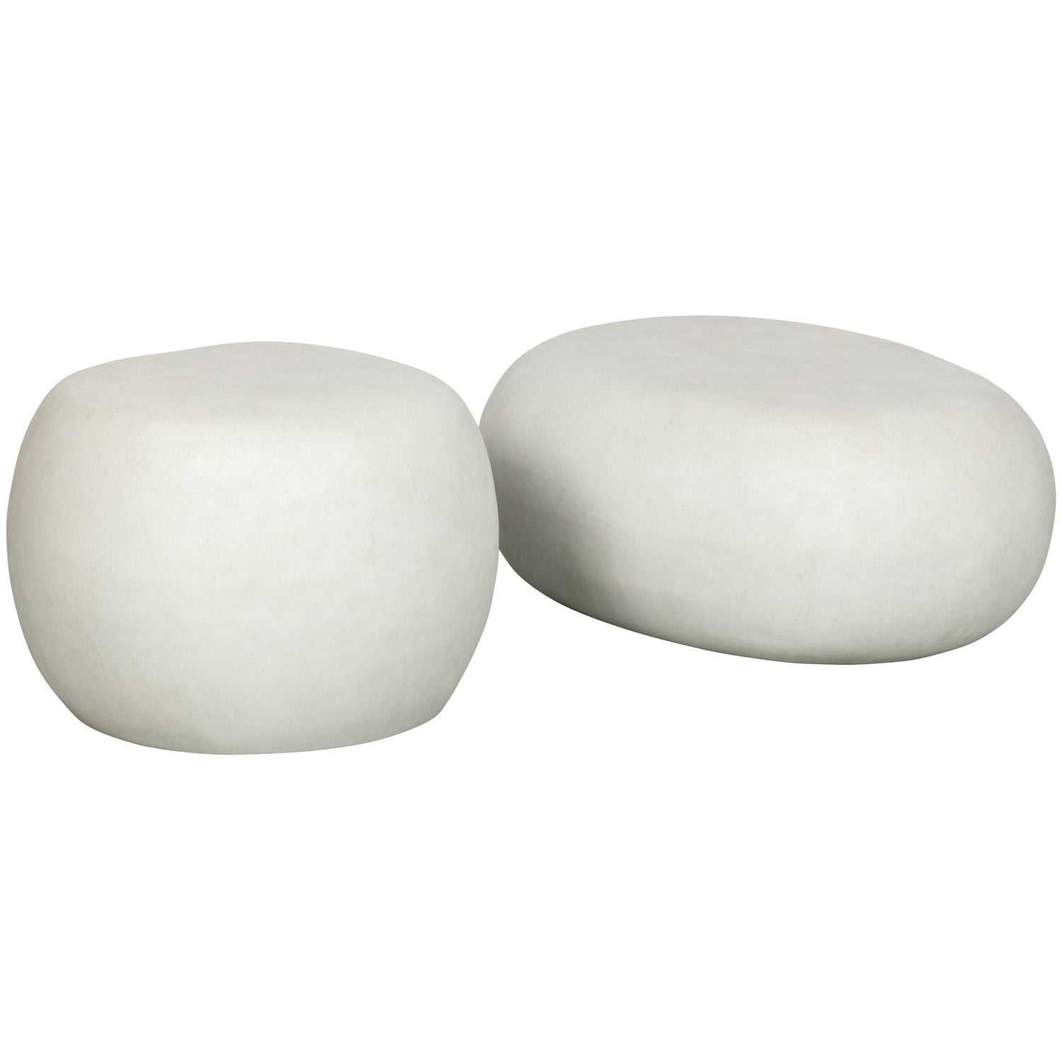 Witte PEBBLE buitenbijzettafel