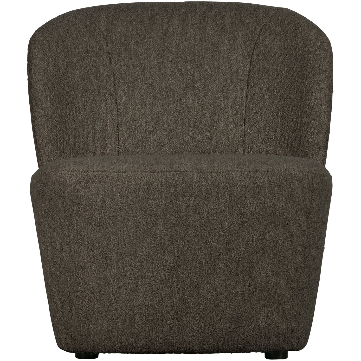 Fotel LOFTY brązowy bouclé – Woood