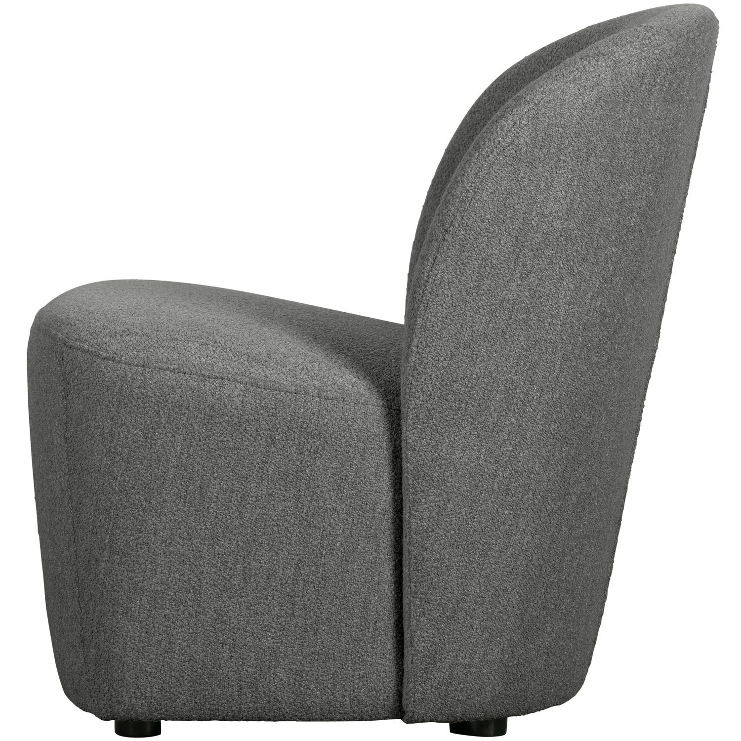 Fotel LOFTY ciemnoszary bouclé – Woood