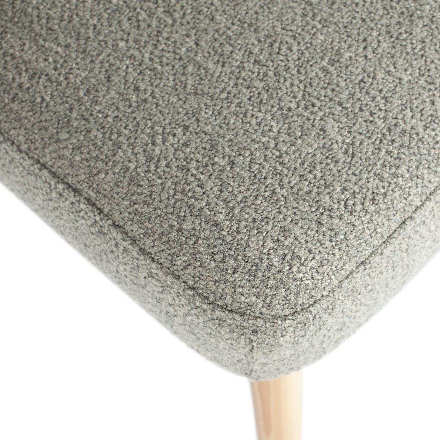Stoel FORCE lichtgrijze bouclé