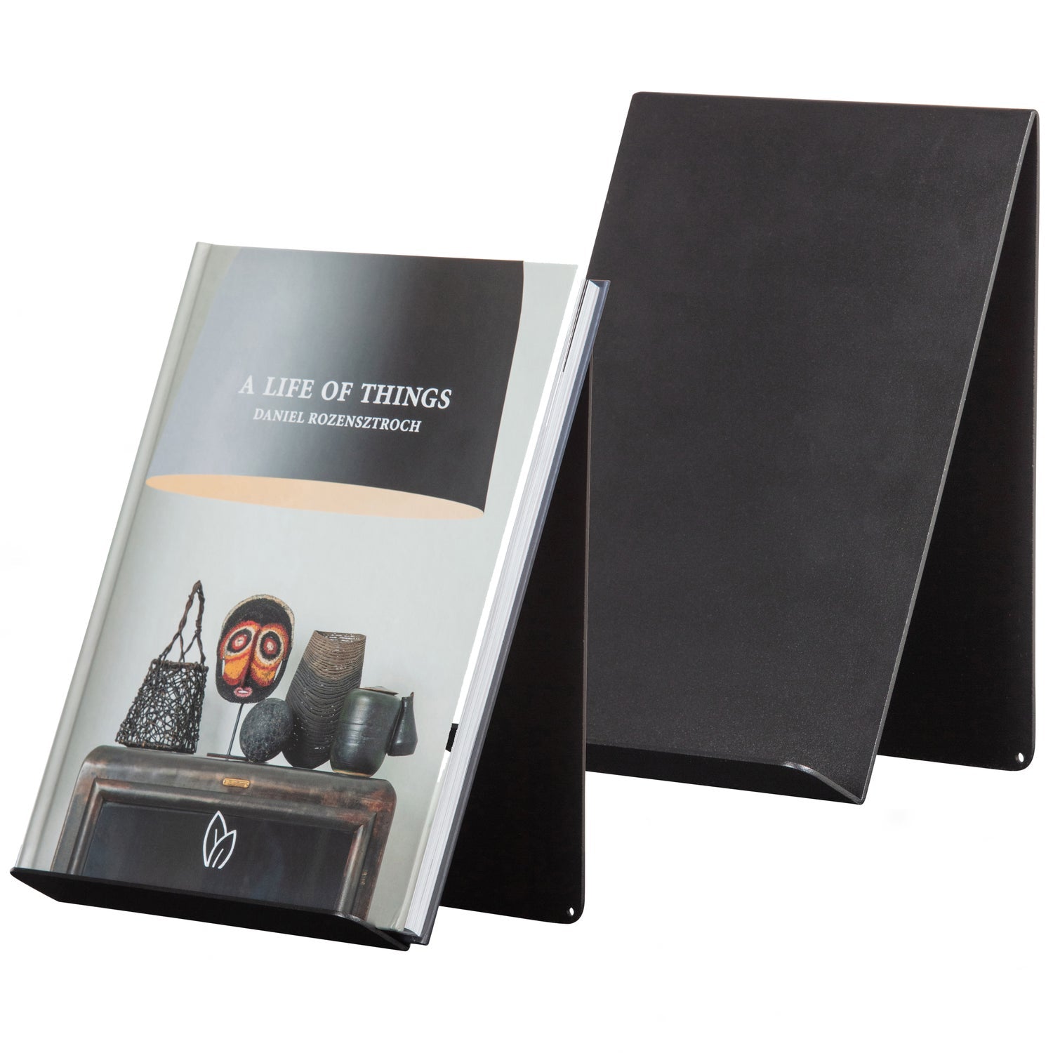 Verticale boekensteun BROOK zwart