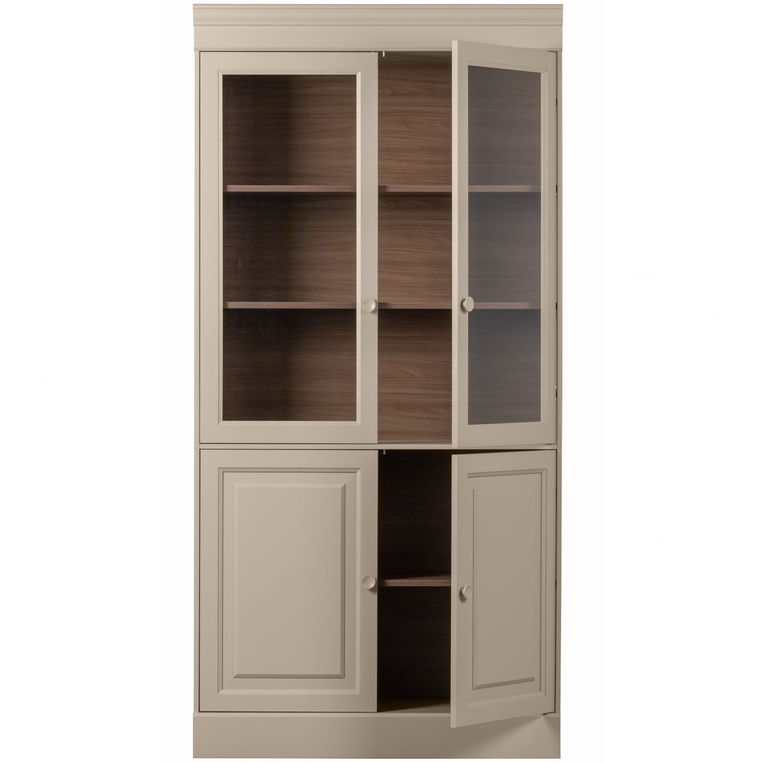 Witryne CHOW grau-beige