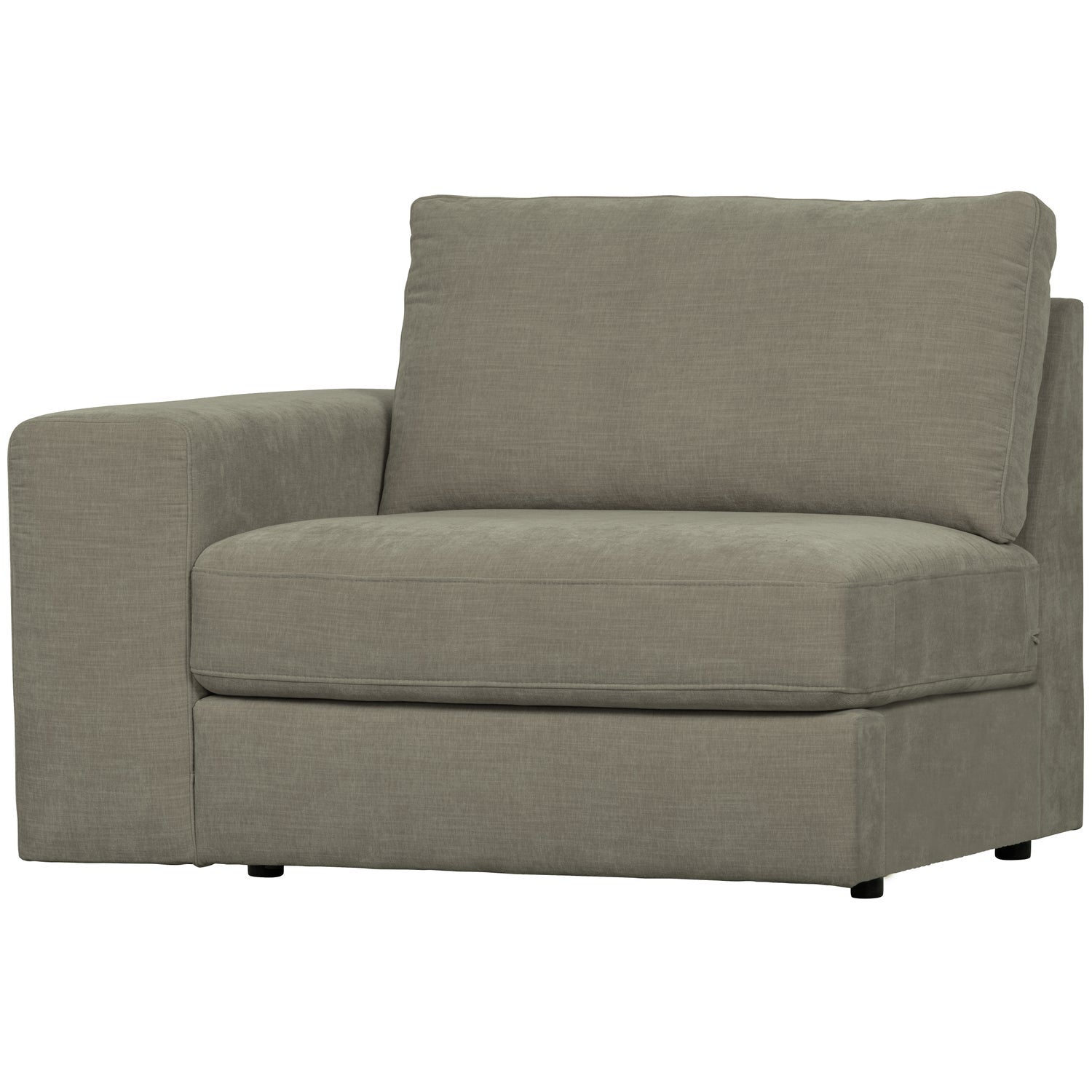 Sofa FAMILY - moduł końcowy lewostronny ciepły szary – Woood