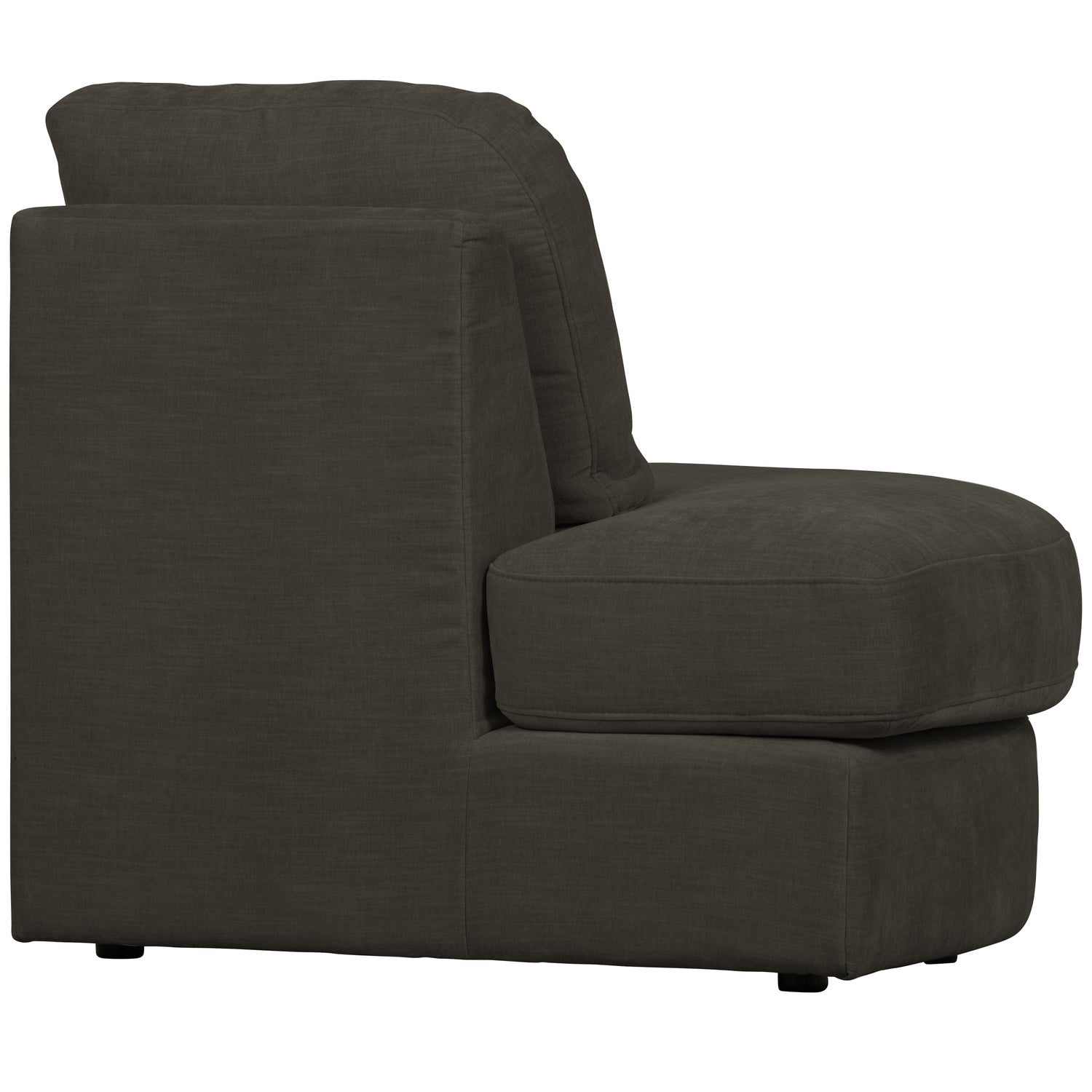 Sofa FAMILY - offenes Element linksseitig in Anthrazit [Amelia]