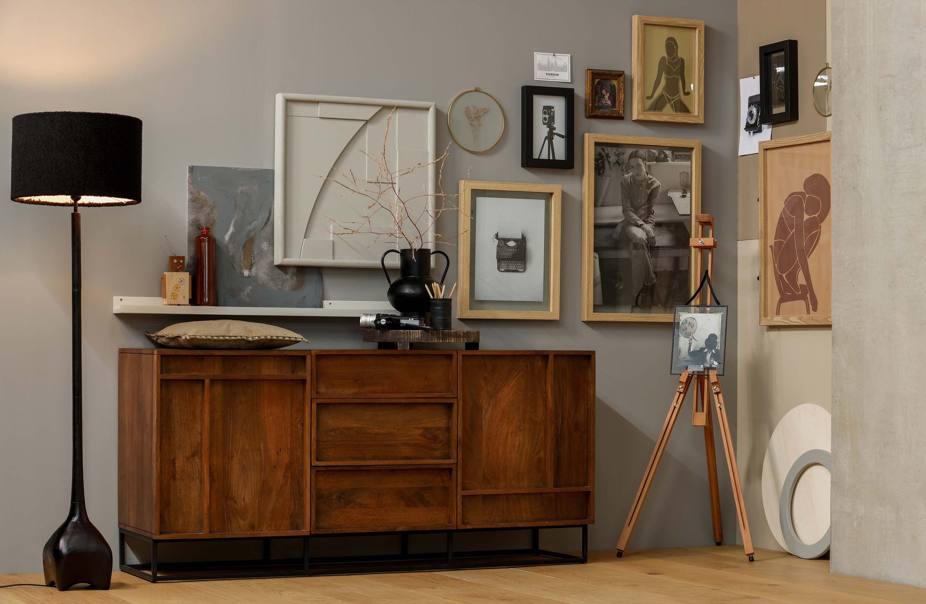 FOSS lamp base antique black