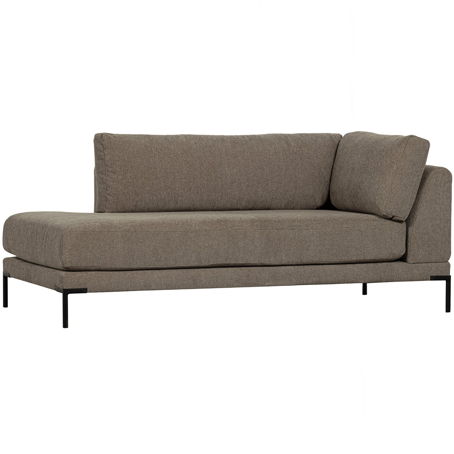 Szezlong prawostronny COUPLE taupe do salonu – Woood