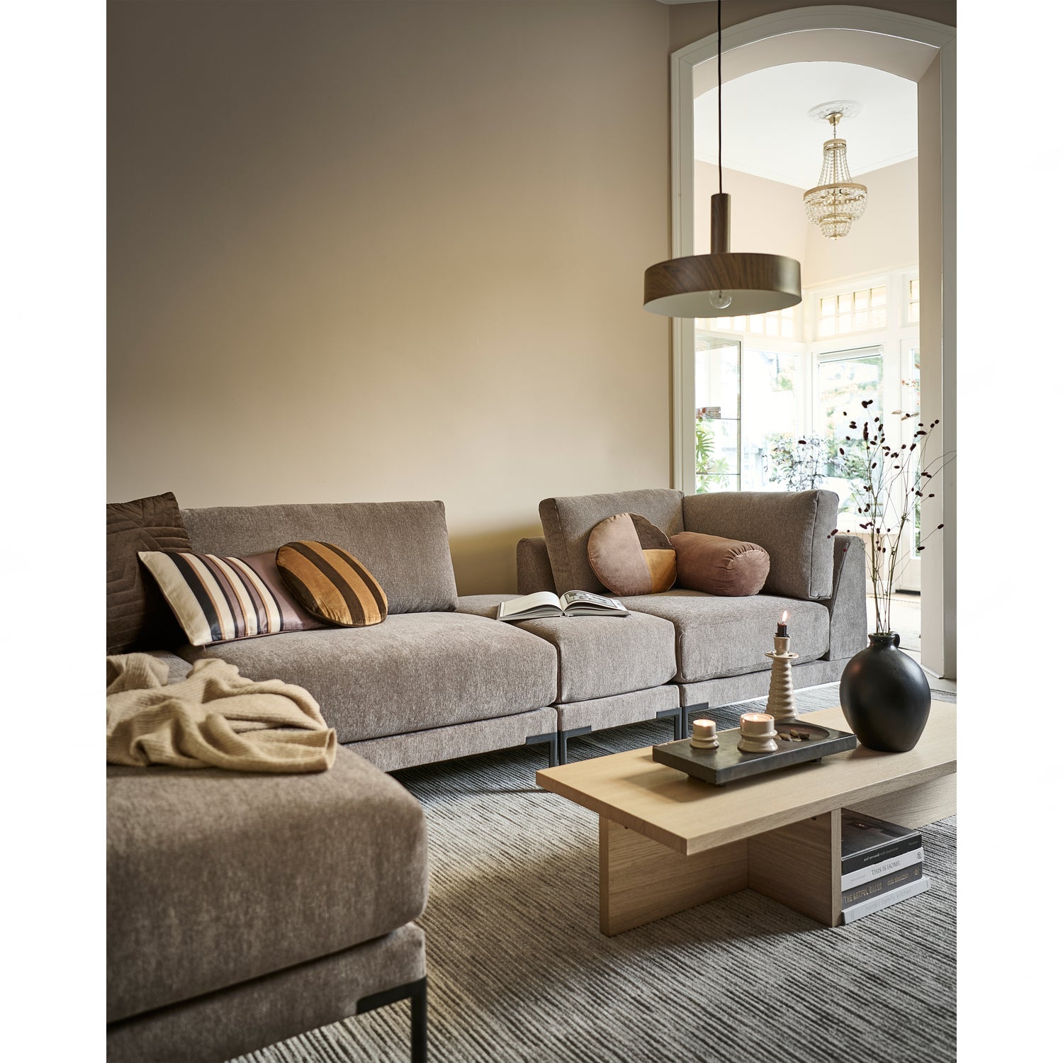 Fauteuil / module COUPLE taupe
