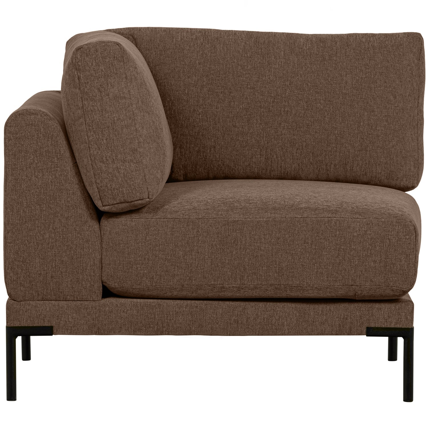 Sofa COUPLE - moduł narożny czekoladowy – Woood