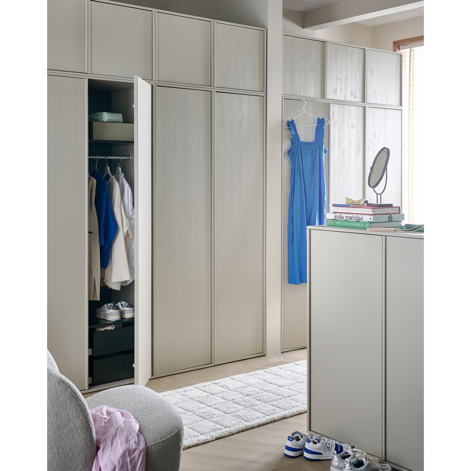 2-Door Wardrobe DAILY Gray-Beige