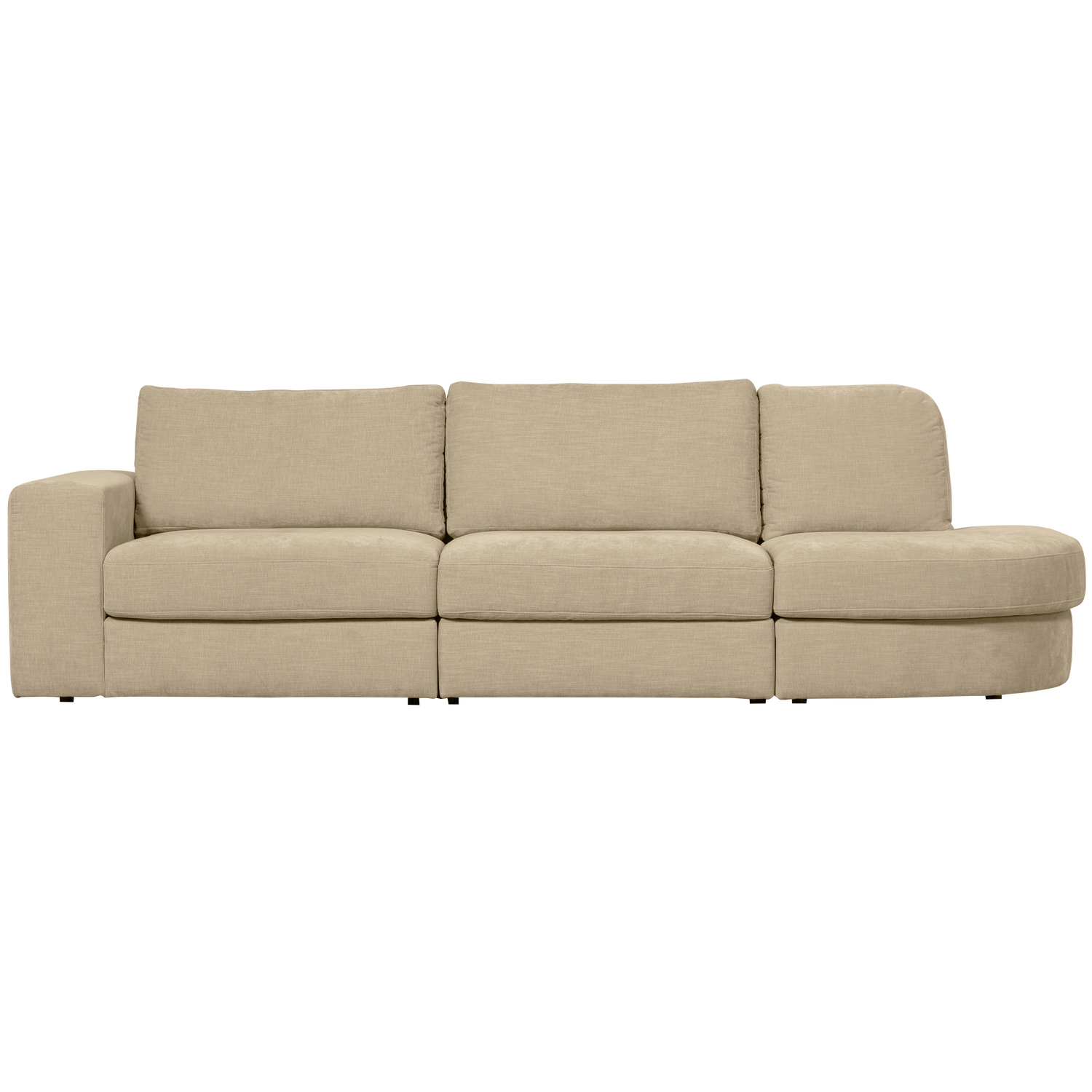 Sofa open rechts FAMILY zandkleurig