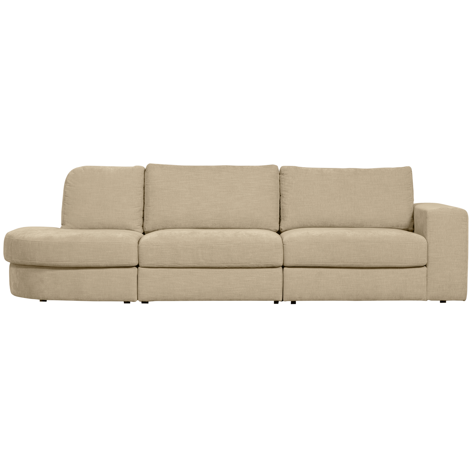 Sofa open linkerzijde FAMILY zandkleurig