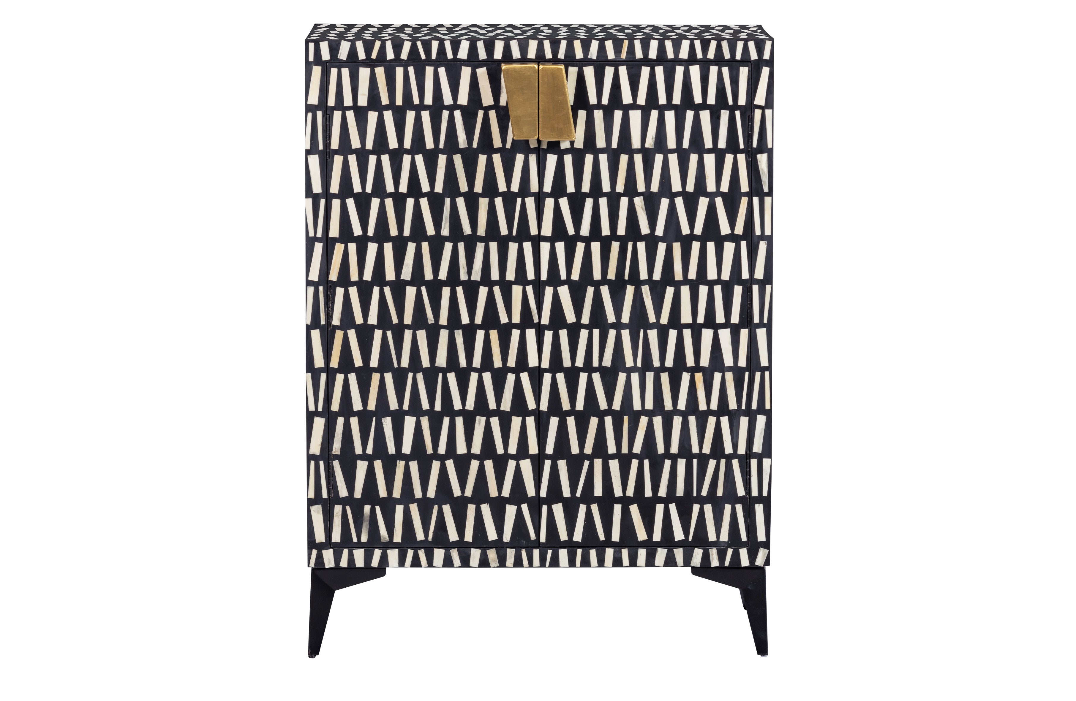 Menne schwarze Brust von Schubladen mit Weiß