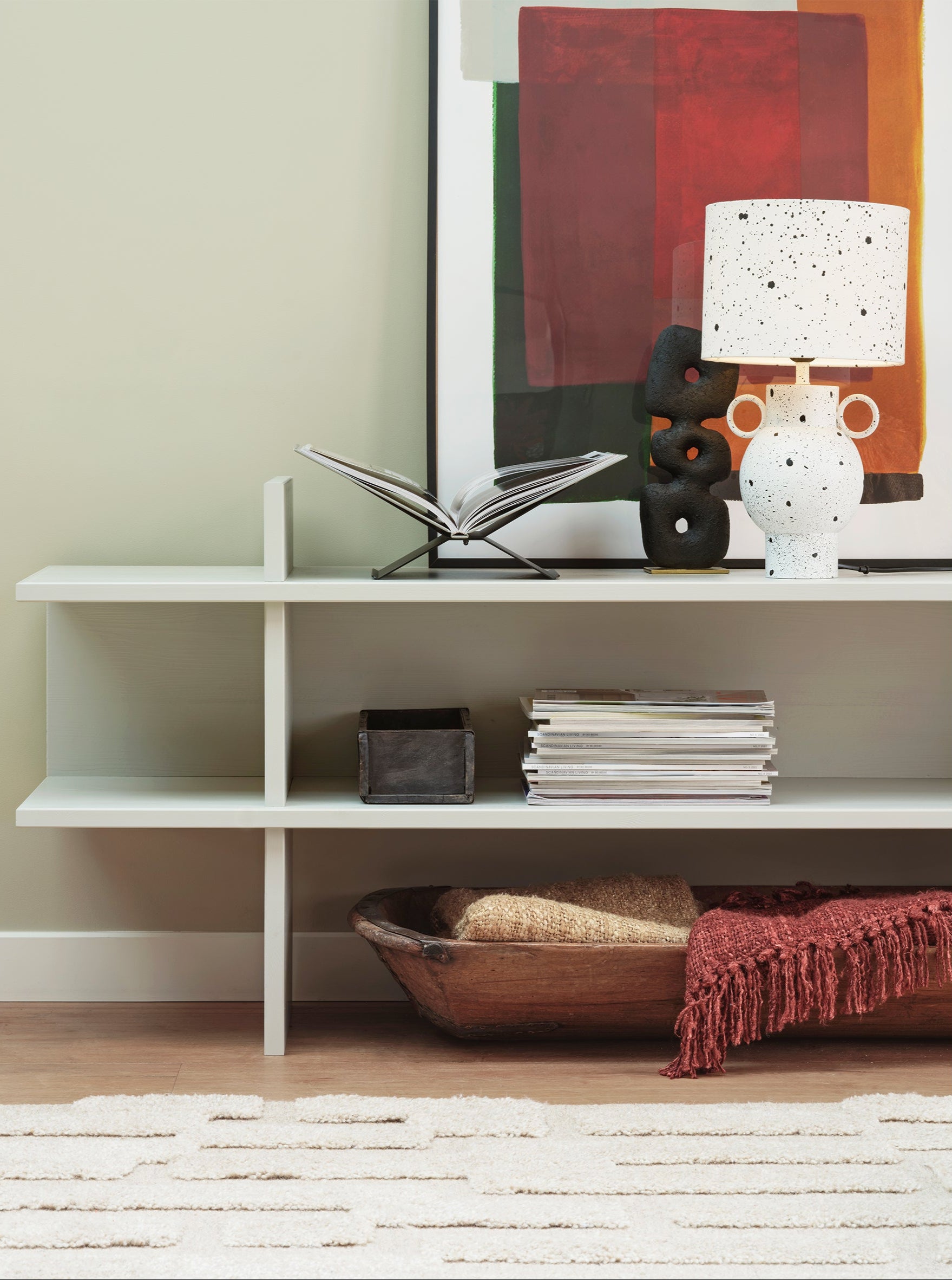 Jana Pine Konsole grau gefärbt