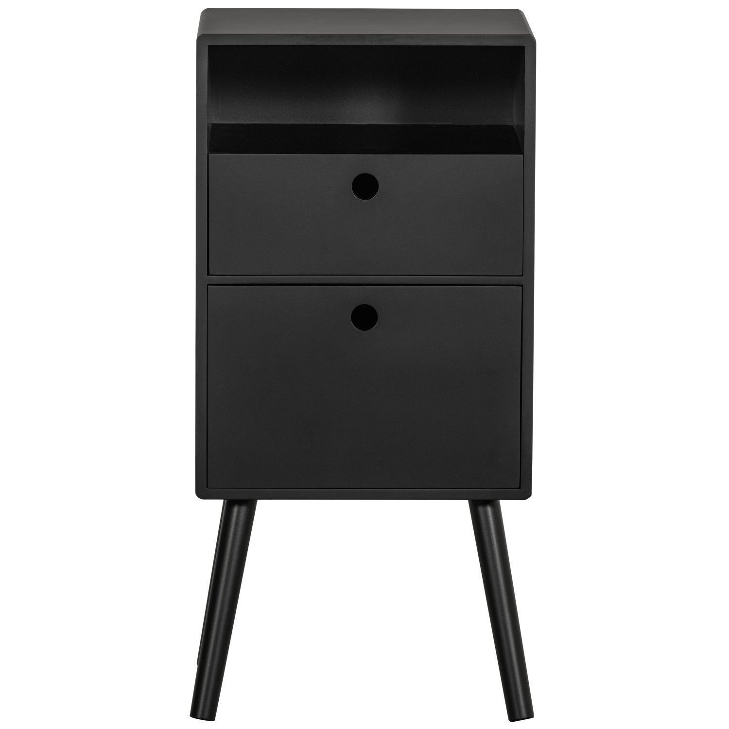 Hoge nachtkast OZZY zwart